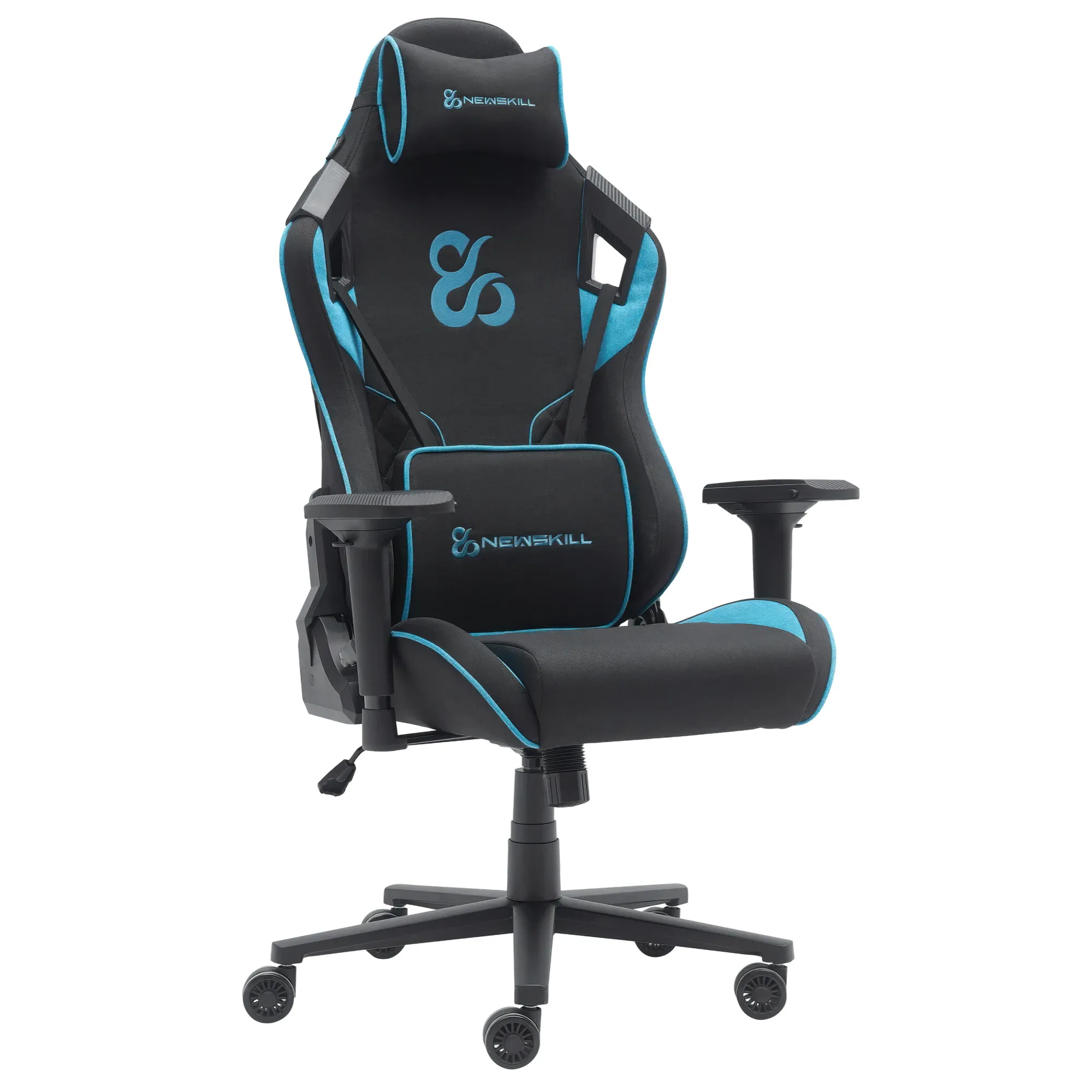 Newskill Kitsune V2 - Sedia Gaming Ergonomica Professionale con Braccioli 2D e Schienale Reclinabile 180° - Azzurro