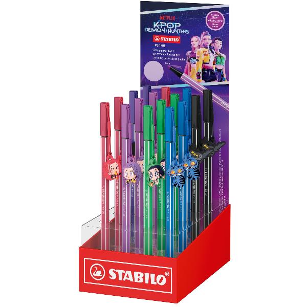 Espositore 16 pennarelli Stabilo Pen 68 KPop Demon …