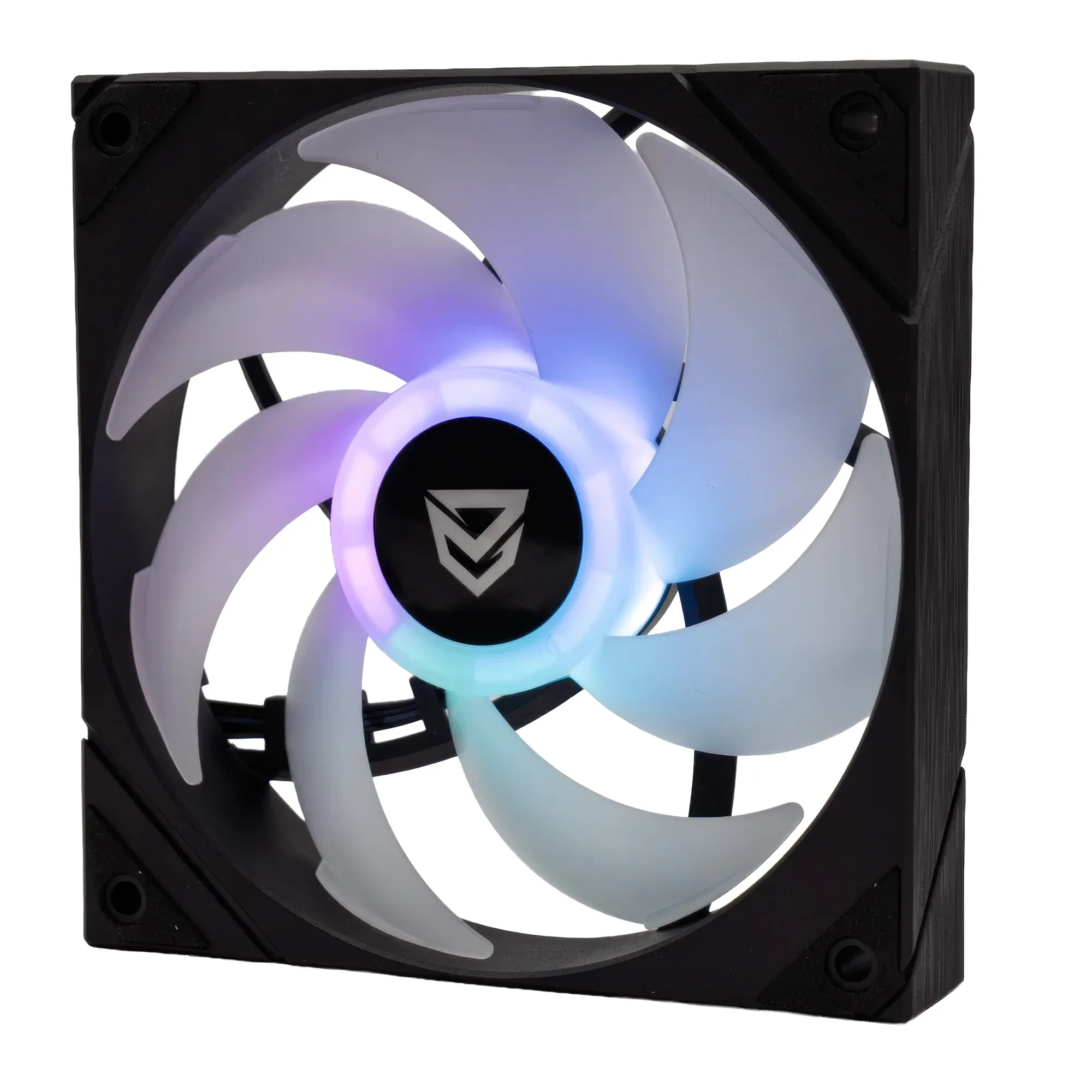 Nfortec Ursa Fan - Ventola 120mm ARGB con Effetto Specchio Infinito, Cuscinetto Idraulico e PWM - Nero
