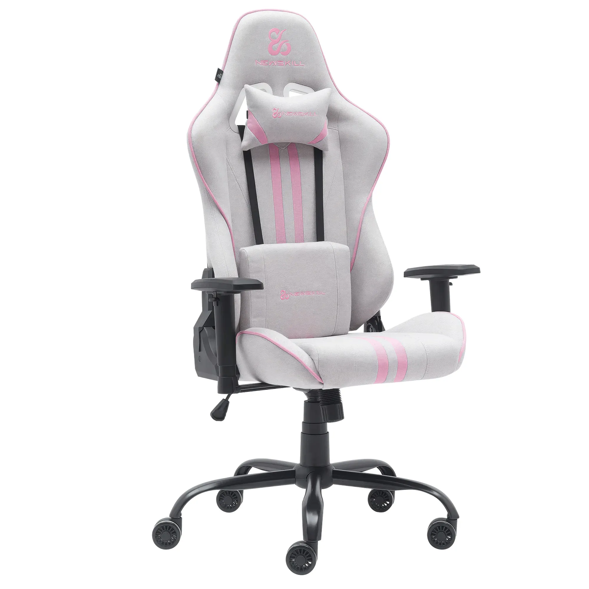 Newskill Kitsune V2 - Sedia Gaming Ergonomica Professionale con Braccioli 2D e Schienale Reclinabile 180° - Rosa