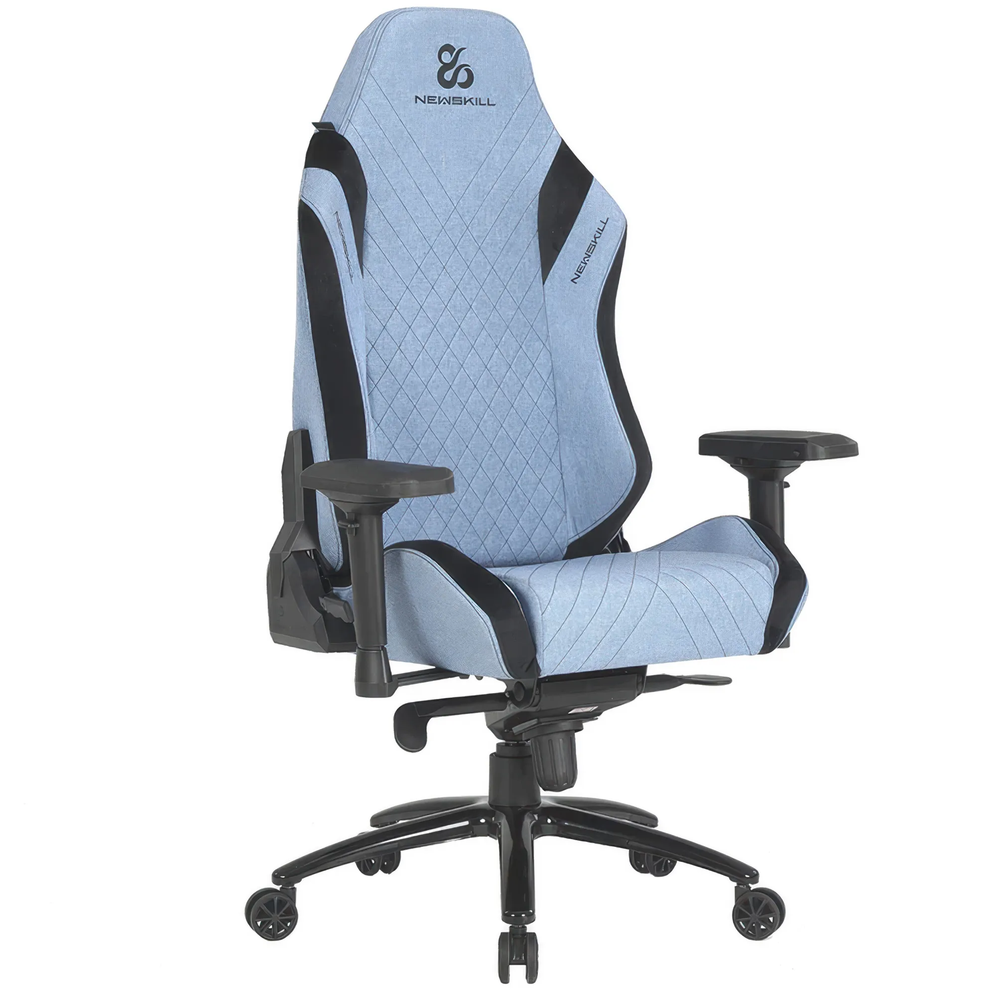 Newskill Neith Zephyr - Sedia Gaming Ergonomica Professionale con Braccioli 4D e Schienale Reclinabile 180° - Azzurro