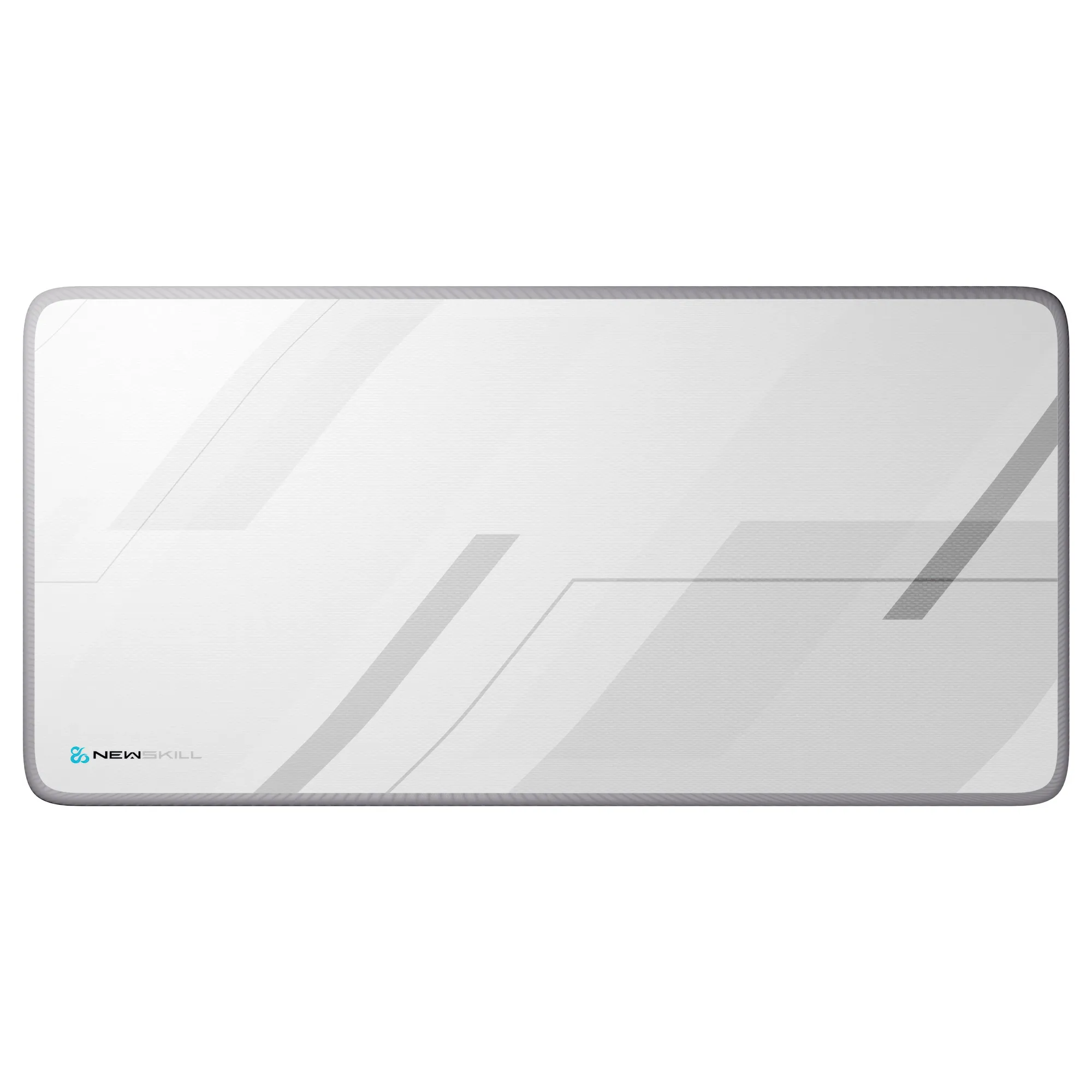 Newskill Artemis XXL Bianco - Tappetino Gaming in Tessuto Jacquard con Base in Gomma Antiscivolo e Bordo Rifinito