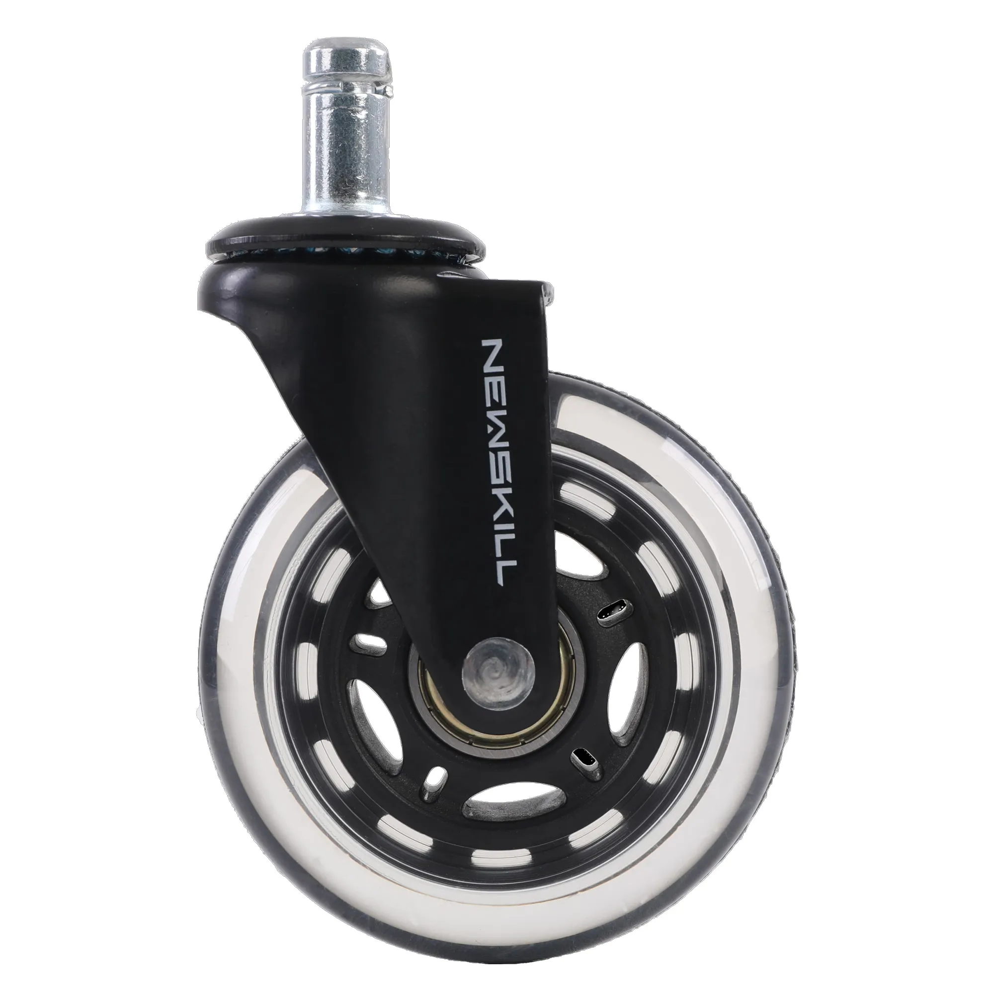 Newskill Easyslide - Set 5 Rotelle Universali per Sedie Gaming e Ufficio 75mm in PU con Fissaggio Universale