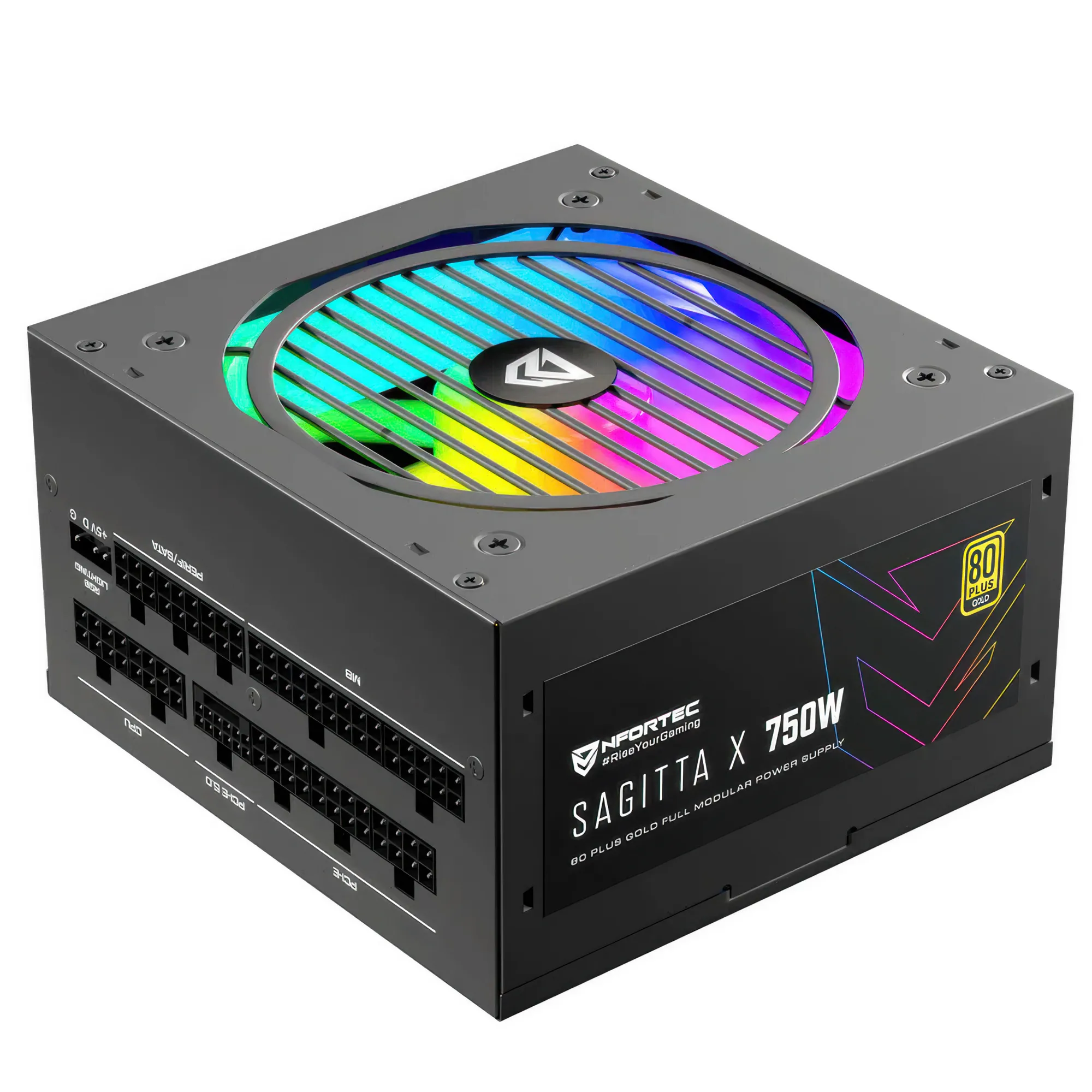 Nfortec Sagitta X 750W PCIe 5.0 80 Plus Gold Full Modular A-RGB - 750 Watt