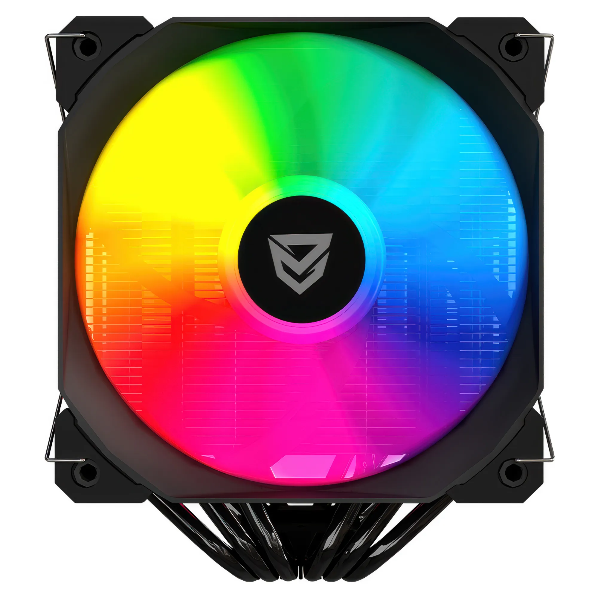 Nfortec Sculptor X2 - Dissipatore ad Aria per CPU a Doppia Torre con 6 Heatpipe, 2 Ventole 120mm A-RGB e PWM - Nero