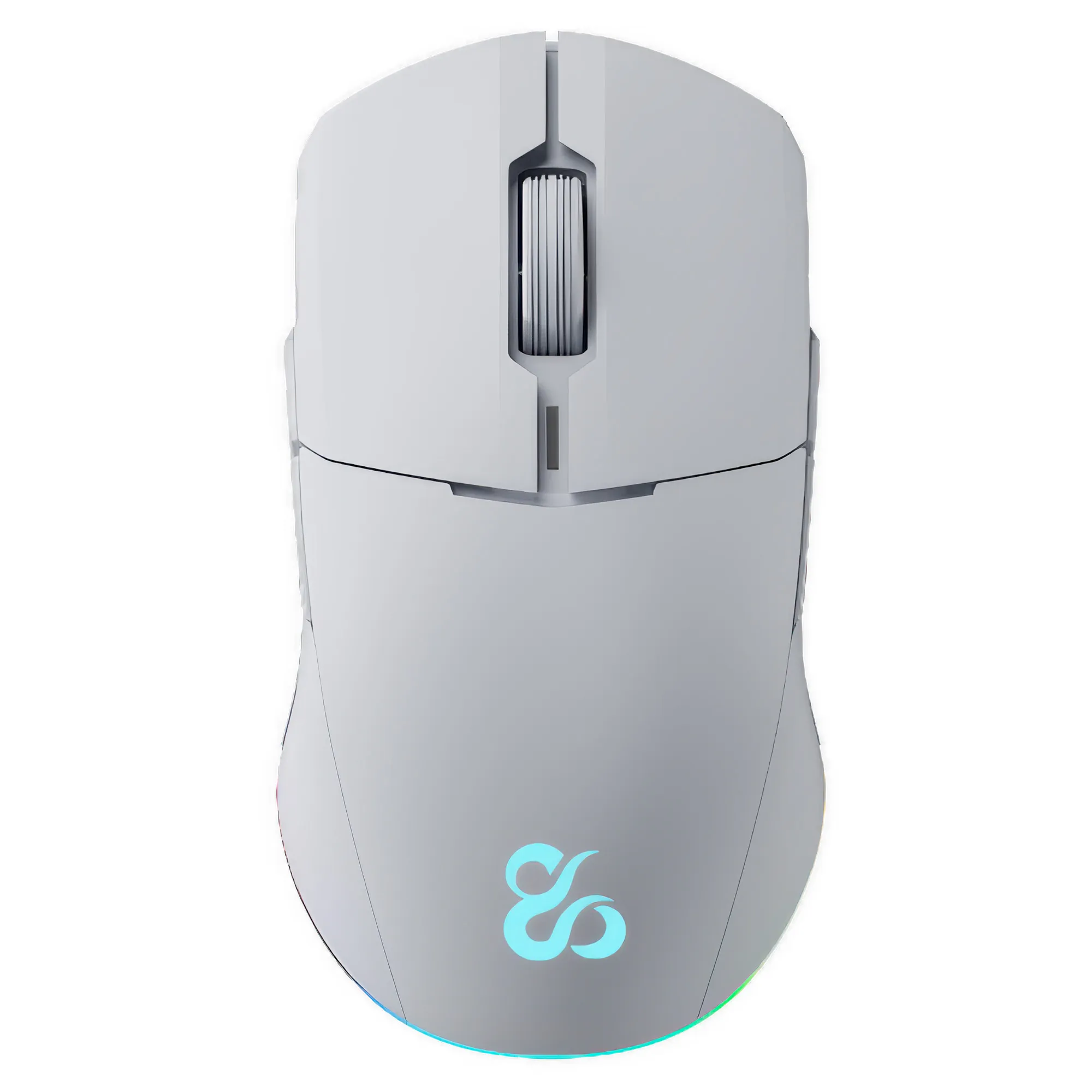Newskill Chiron Pro - Mouse Gaming Wireless Ambidestro con Sensore Pixart PMW3335 16.000 DPI, Switch Huano e RGB - Bianco