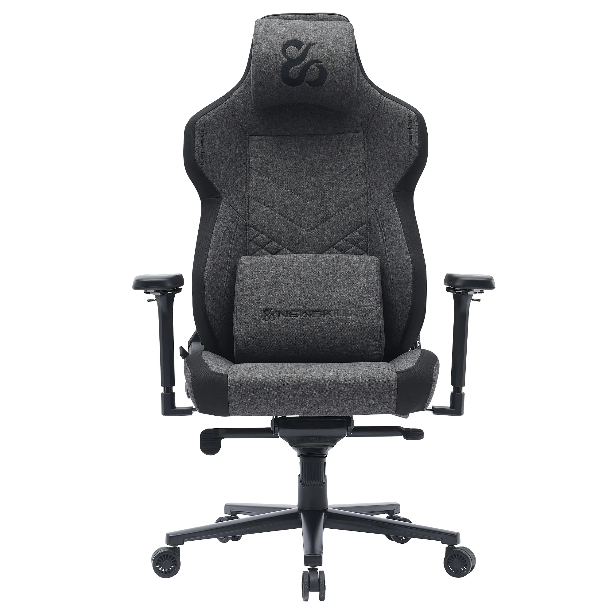 Newskill Banshee Pro - Sedia Gaming Ergonomica Professionale con Braccioli 4D e Schienale Reclinabile 180° - Nero/Grigio