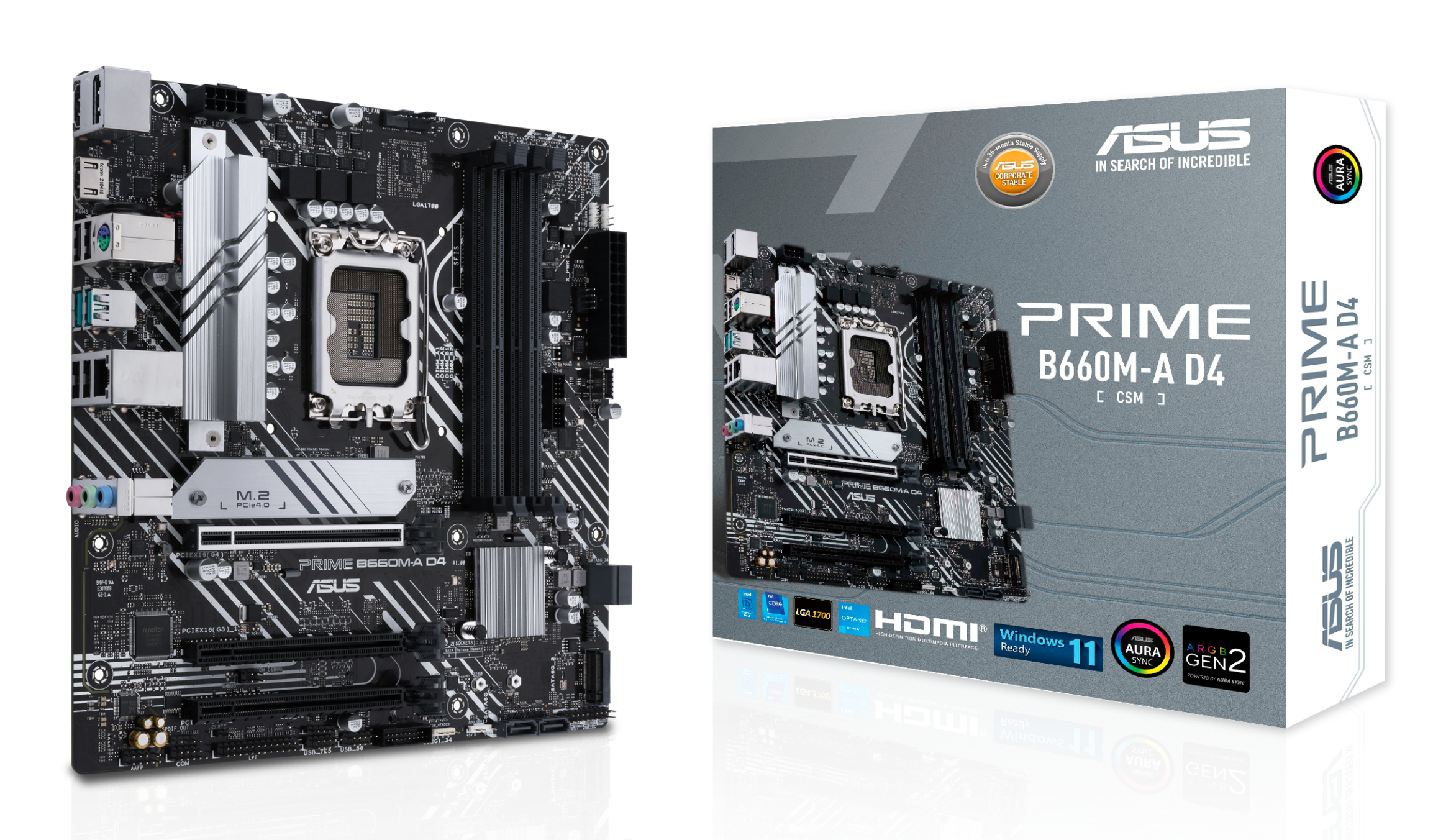 ASUS PRIME B660M-A D4-CSM Intel B660 LGA 1700 …