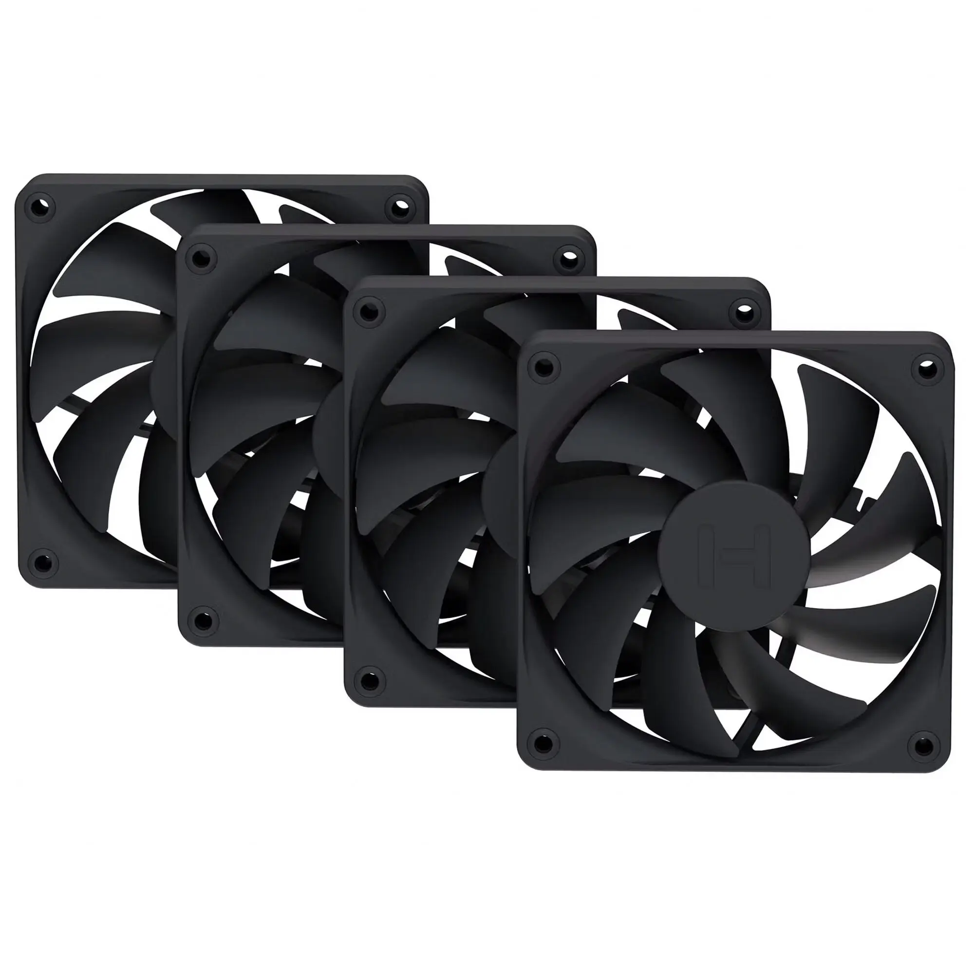 HYTE flow FA12 - Pack 4 Ventole PWM 120mm - Nero (Pitch Black)