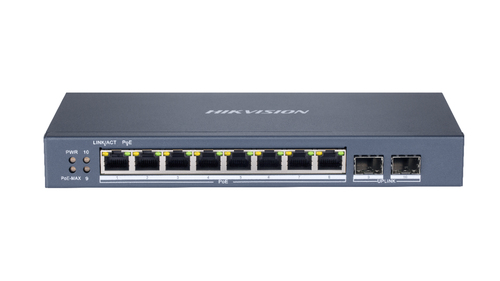 Hikvision DS-3E1510P-EI Gestito Gigabit Ethernet (10/100/1000) Supporto Power over Ethernet (PoE) Grigio