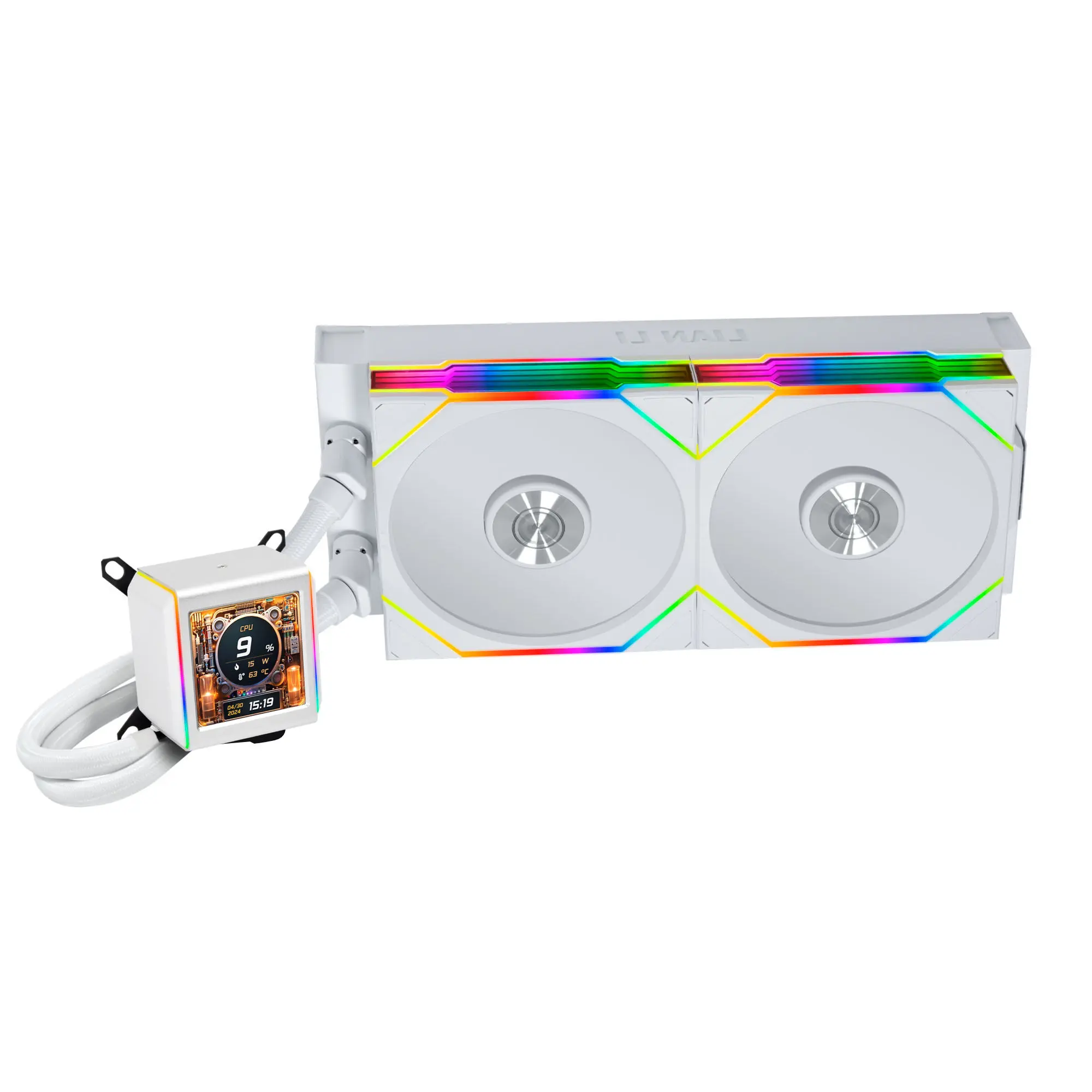 Lian Li Galahad II LCD 280 TL Wireless AIO Water Cooler, ARGB - Bianco