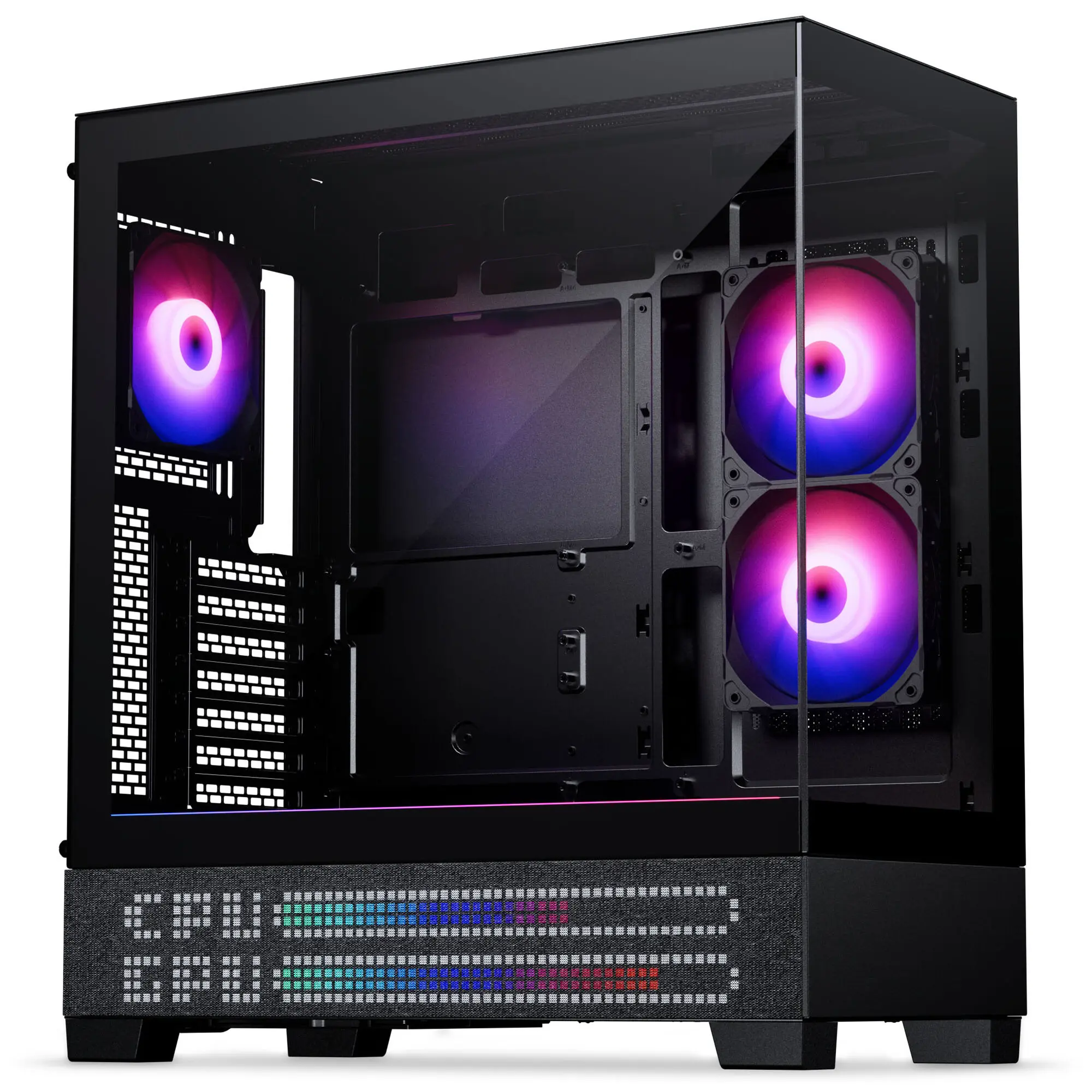 Phanteks XT View Matrix Midi-Tower E-ATX, Vetro Temperato, Matrix LED - Nero