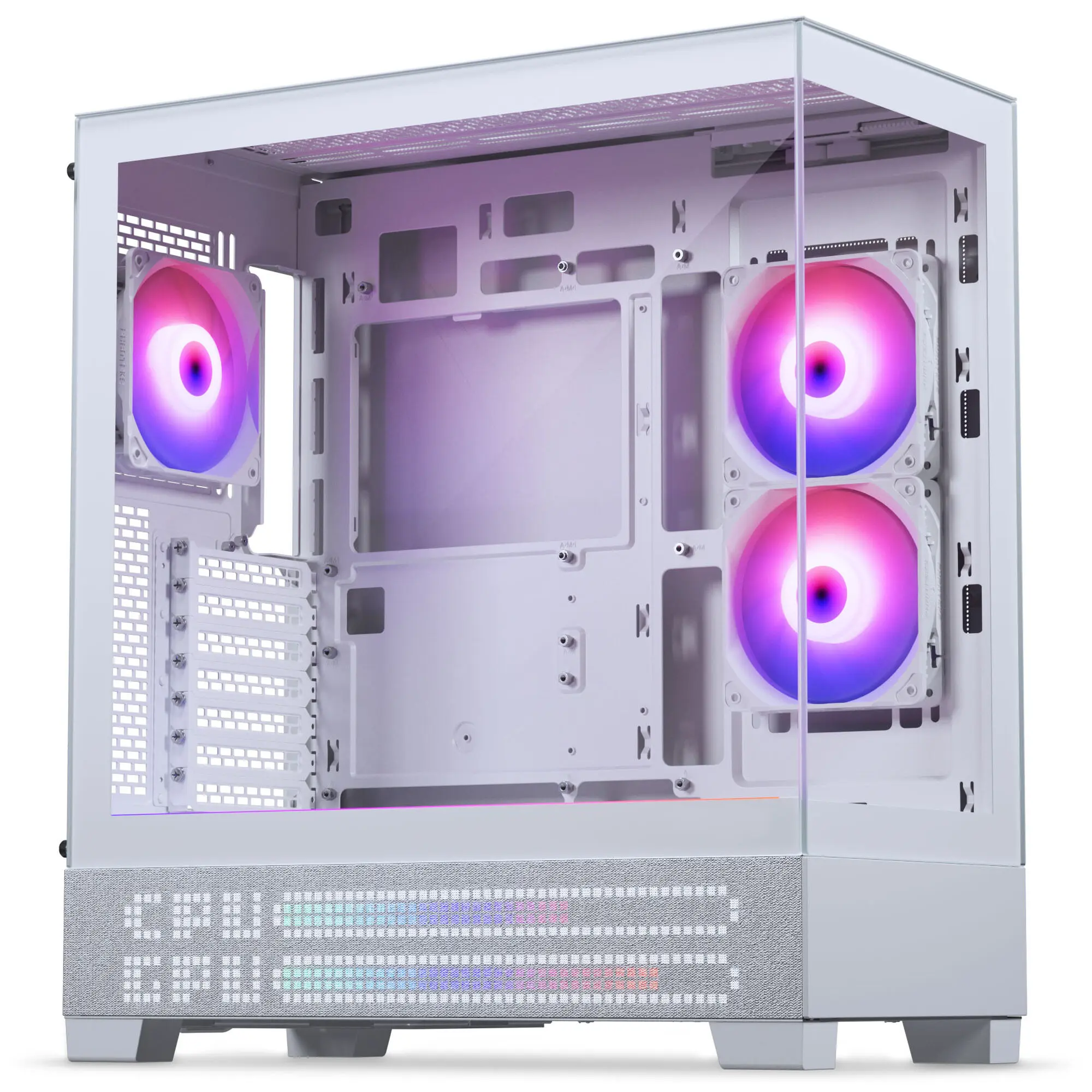 Phanteks XT View Matrix Midi-Tower E-ATX, Vetro Temperato, Matrix LED - Bianco