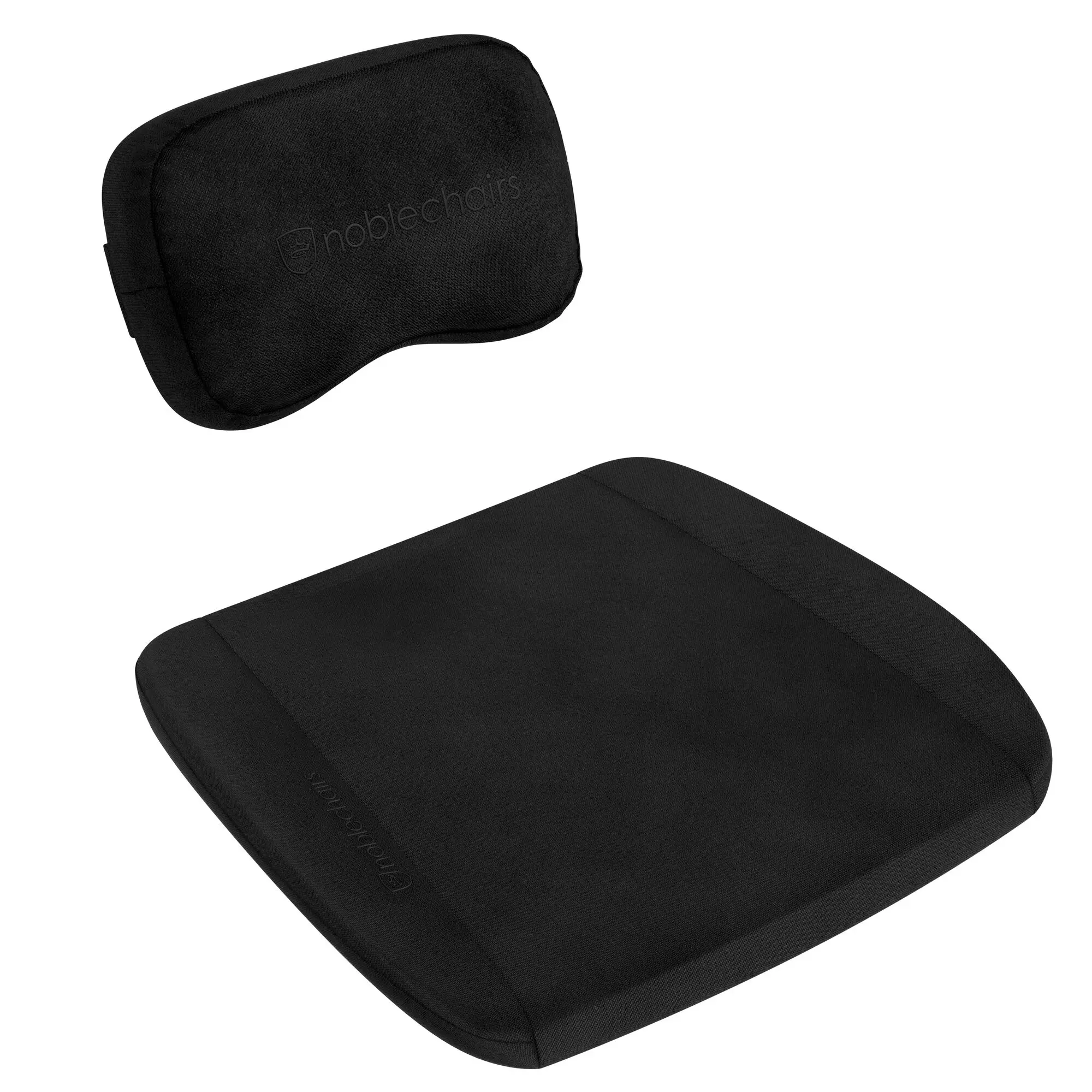 noblechairs Memory Foam Pillow Set - Cuscino Lombare + Poggiatesta per EPIC/ICON/HERO/LEGEND - Nero