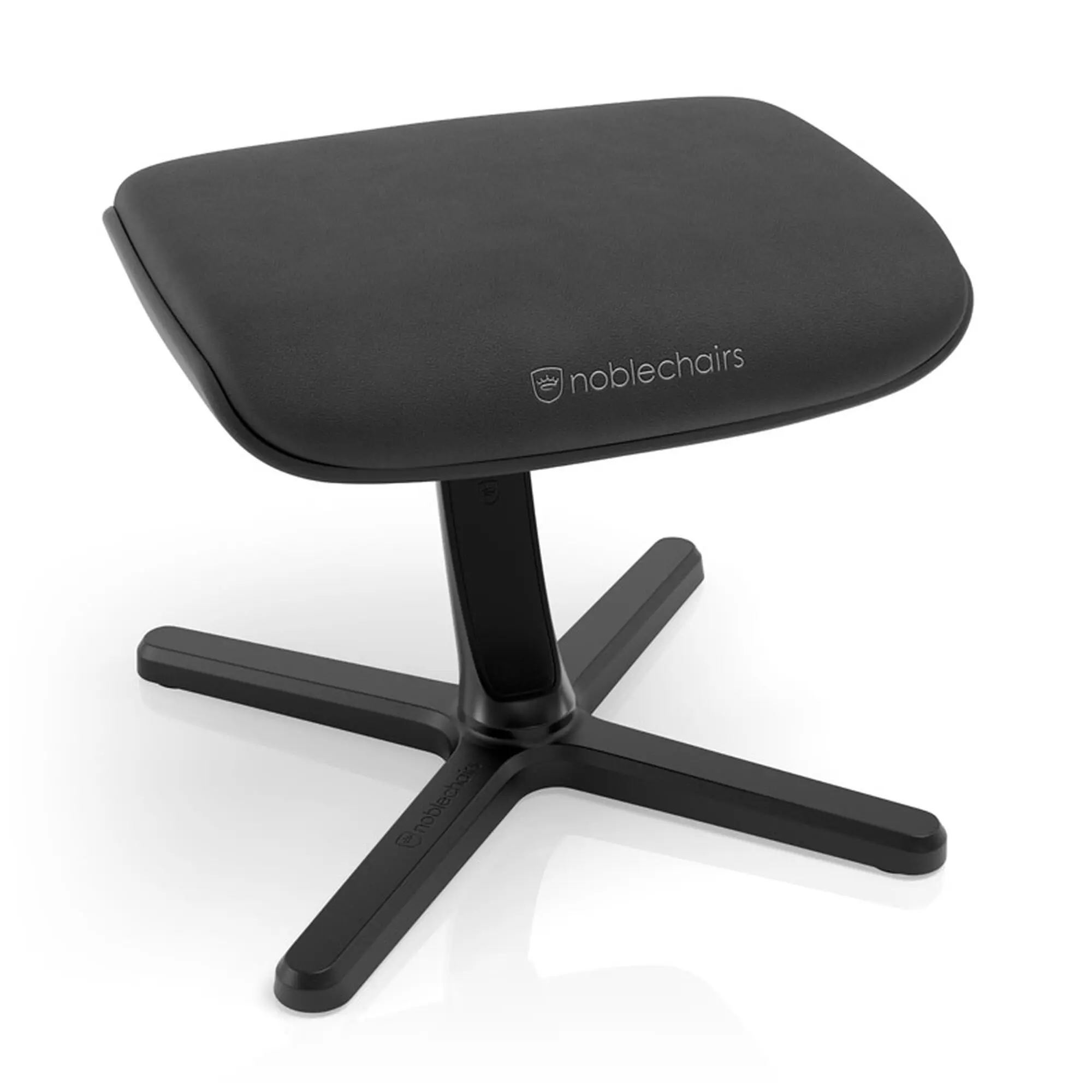 noblechairs Fußstütze 2 - Poggiapiedi Ergonomico Reclinabile 45° con Base in Alluminio - Black Edition