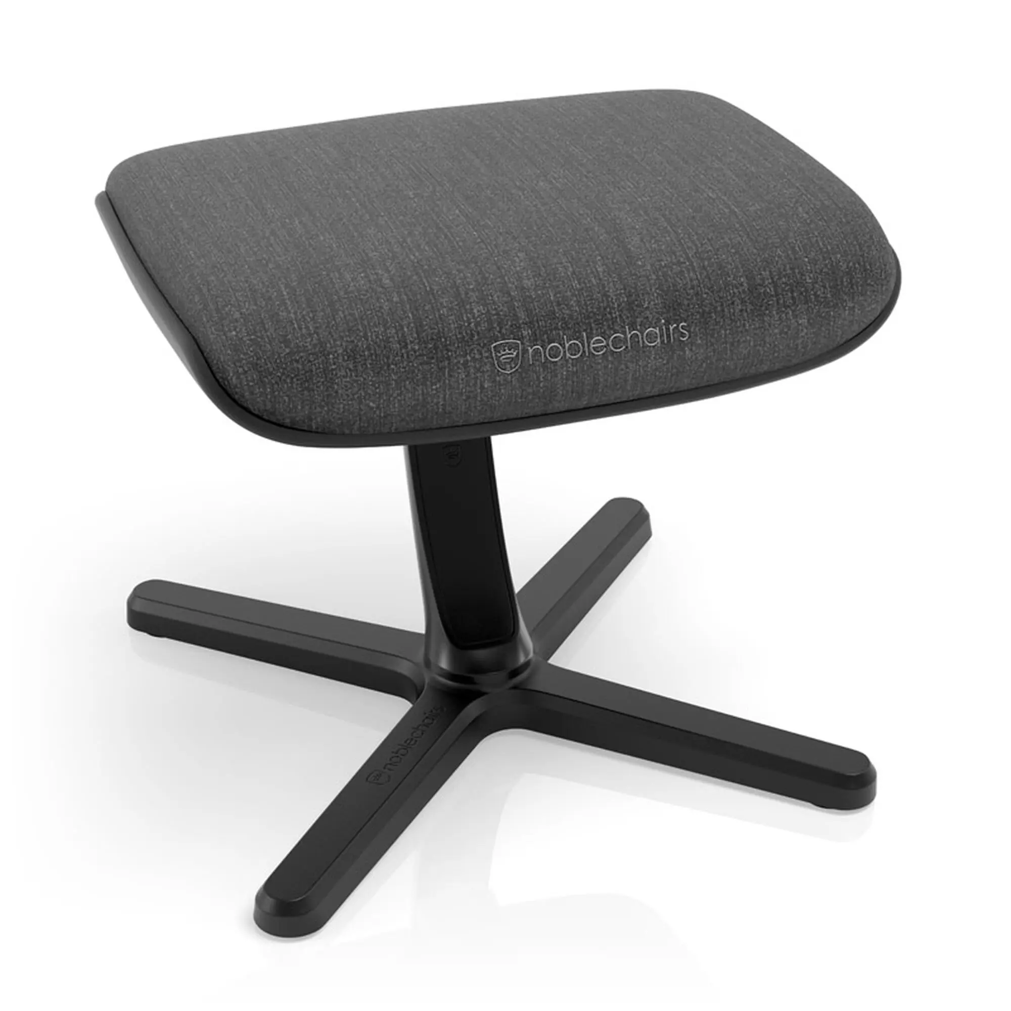 noblechairs Footrest 2 TX - Poggiapiedi Ergonomico Reclinabile 45° in Tessuto - Antracite