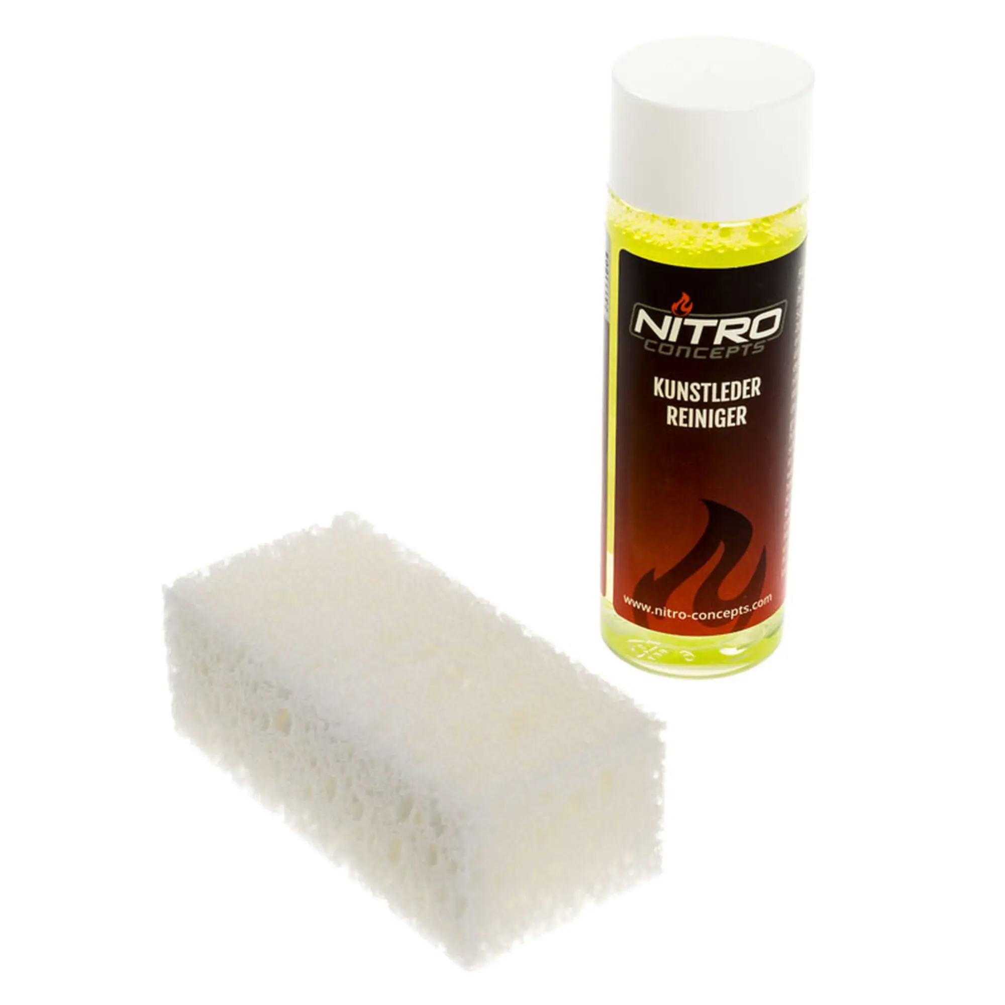 Nitro Concepts PU Leather - Detergente per Similpelle con Spugna - 100ml