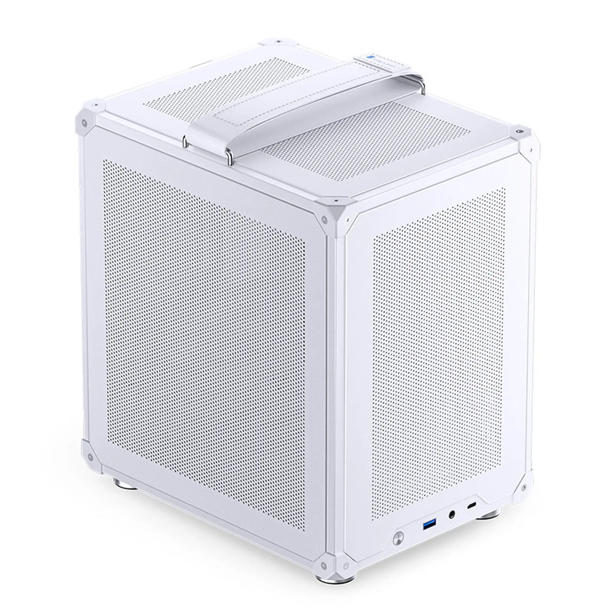 Jonsbo C6 Mini-Tower ITX con Maniglia di Trasporto - Bianco