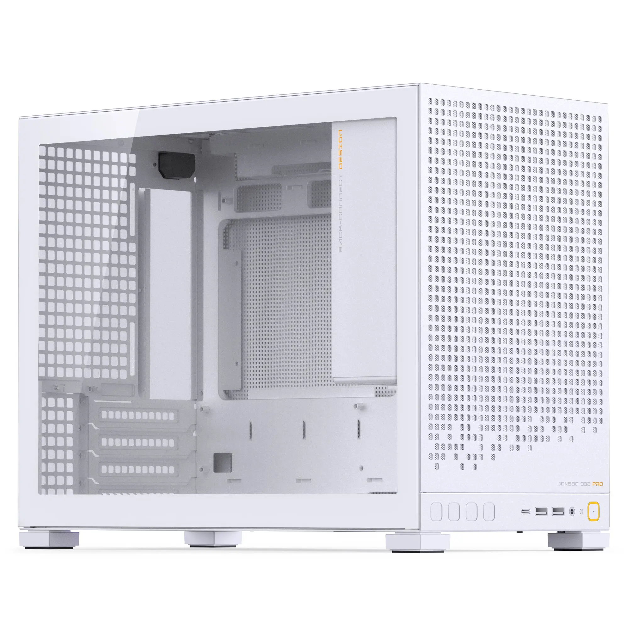 Jonsbo D32 PRO - Case mATX Vetro Temperato, Bianco
