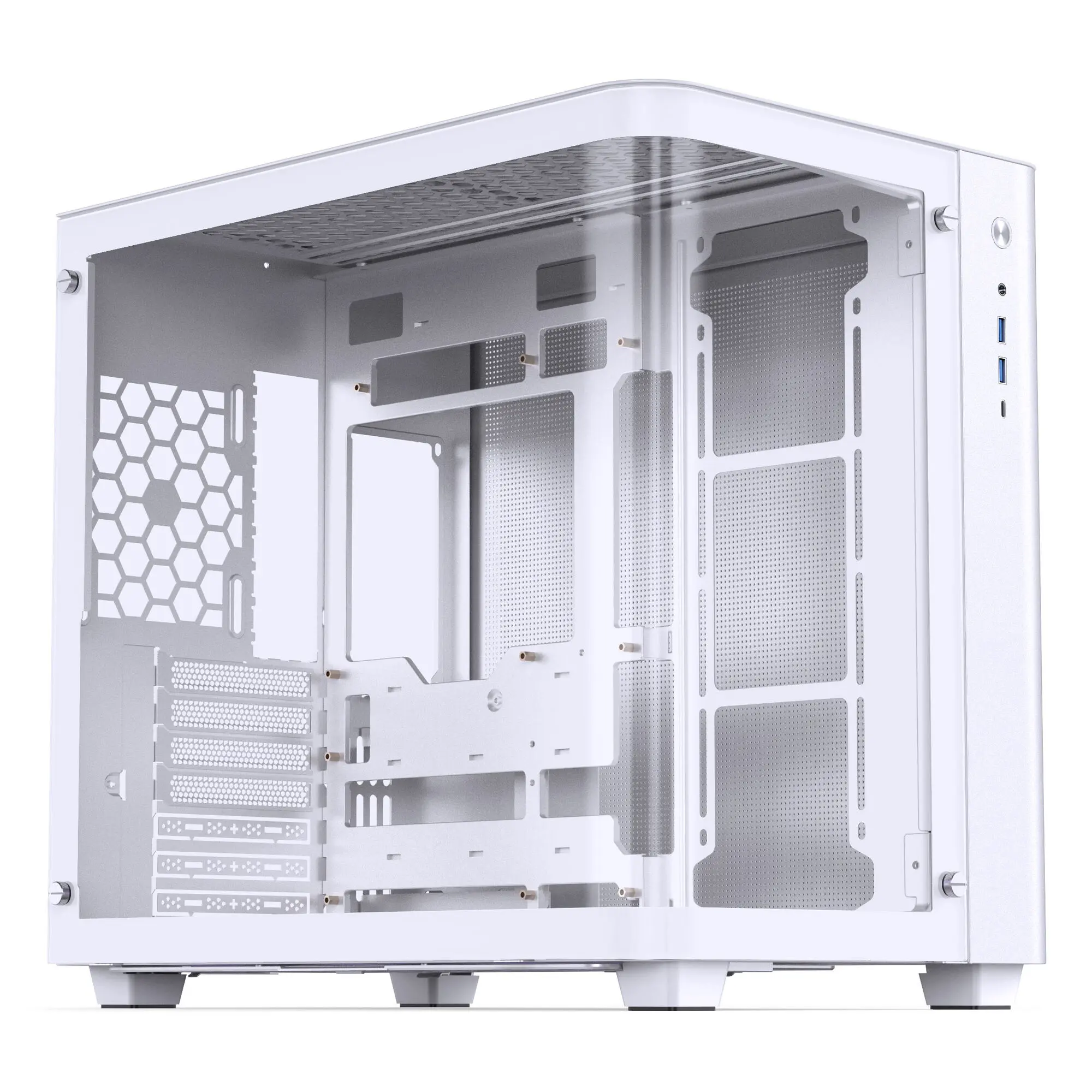 Jonsbo TK-3 - Case Mid-Tower ATX Vetro Temperato Curvo - Bianco
