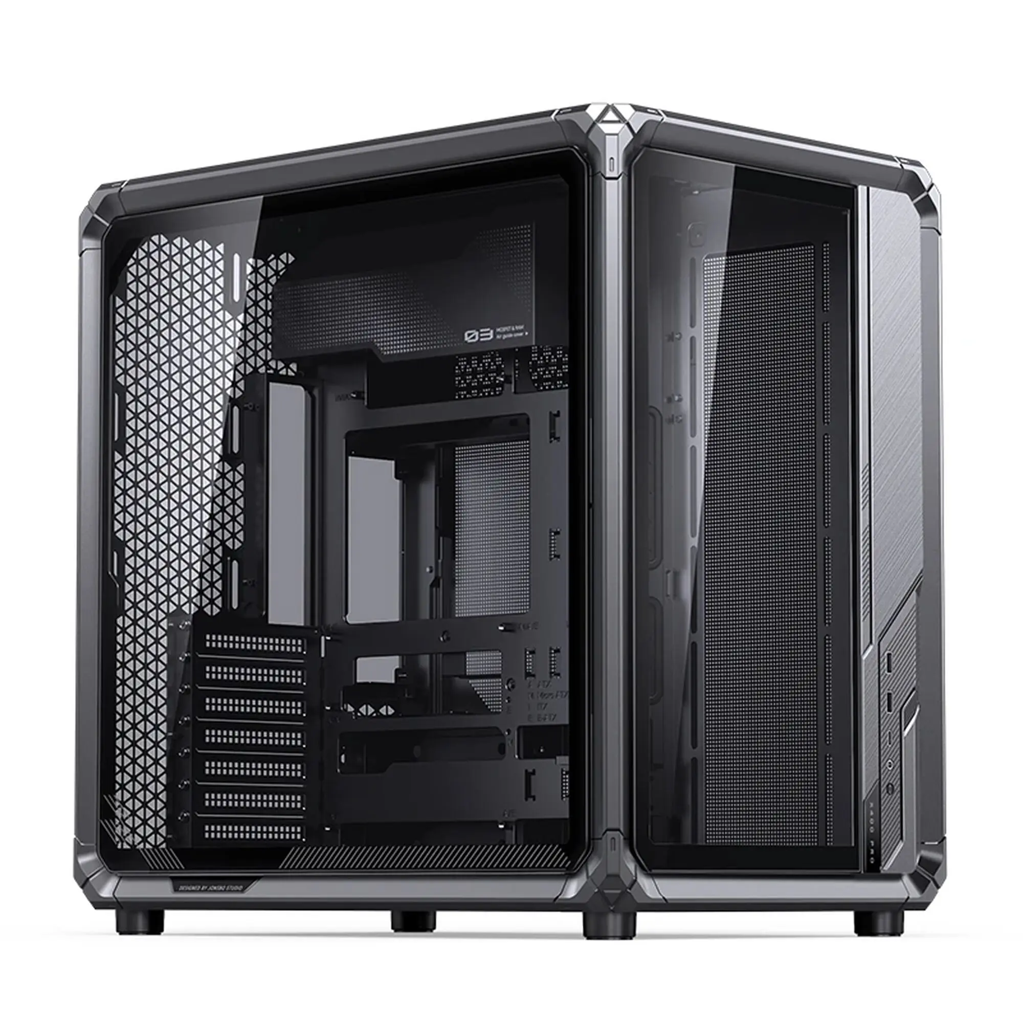 Jonsbo X400 Pro - Case Midi-Tower ATX in Alluminio, Vetro Temperato - Grigio