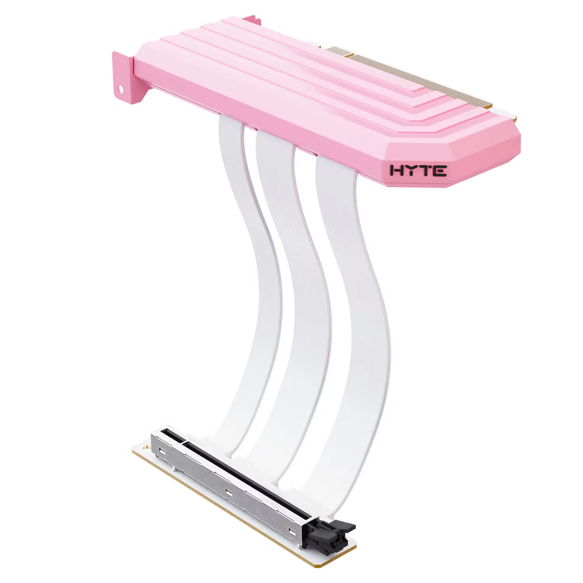 HYTE Hyper PCIe 5.0 x16 Riser Cable, 200mm - Strawberry Milk