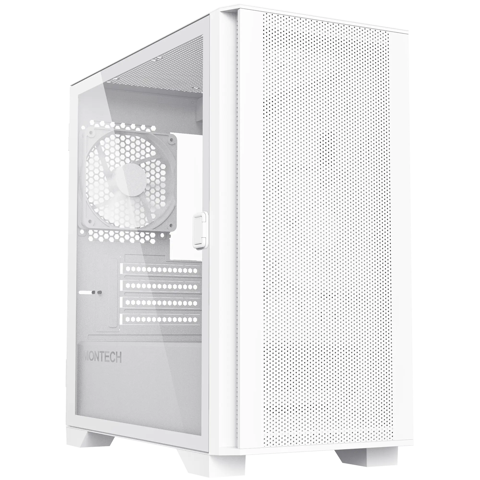 Montech AIR 100 LITE, Mini-Tower, Vetro Temperato - Bianco