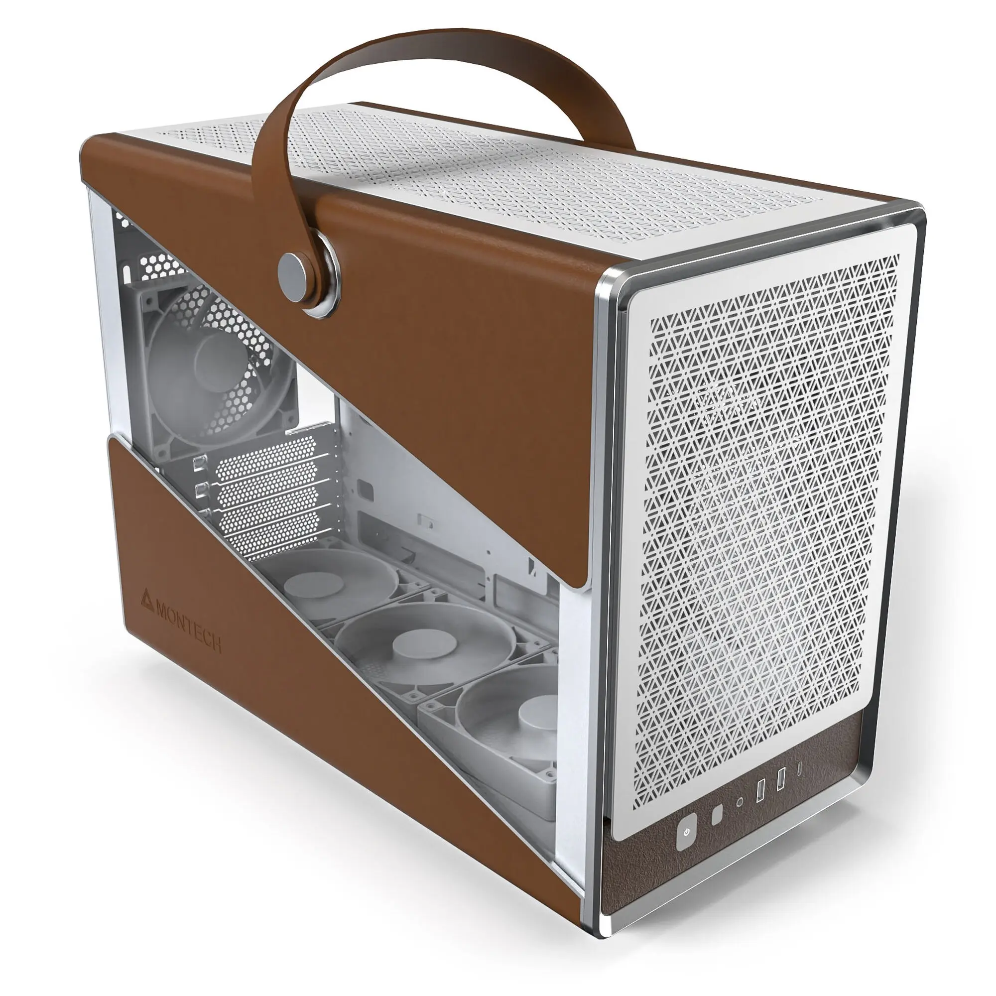Montech Heritage Pro, Midi-Tower, mATX, Vetro Temperato - Bianco