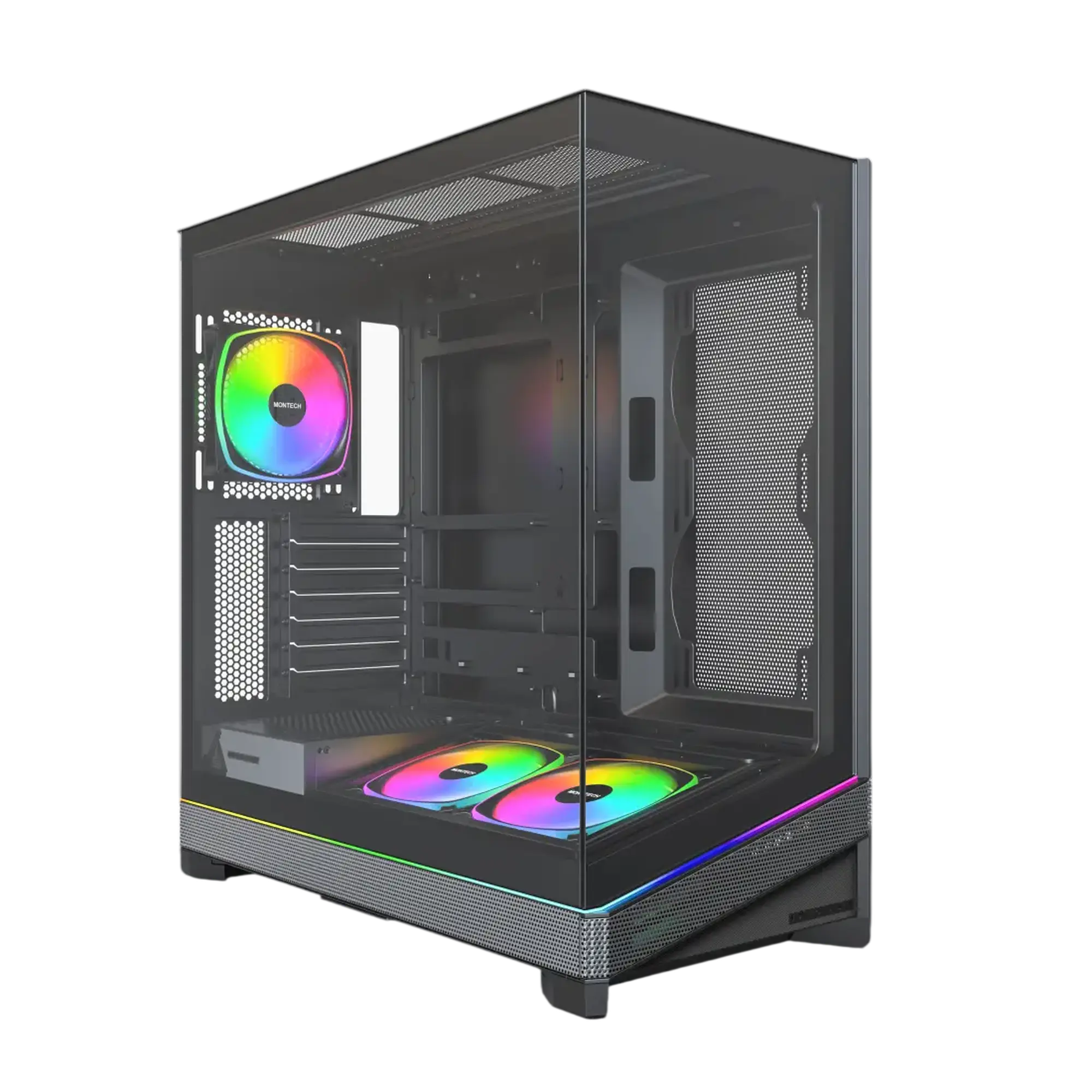 Montech Sky 3, Midi-Tower, ATX, ARGB, Vetro Temperato - Nero