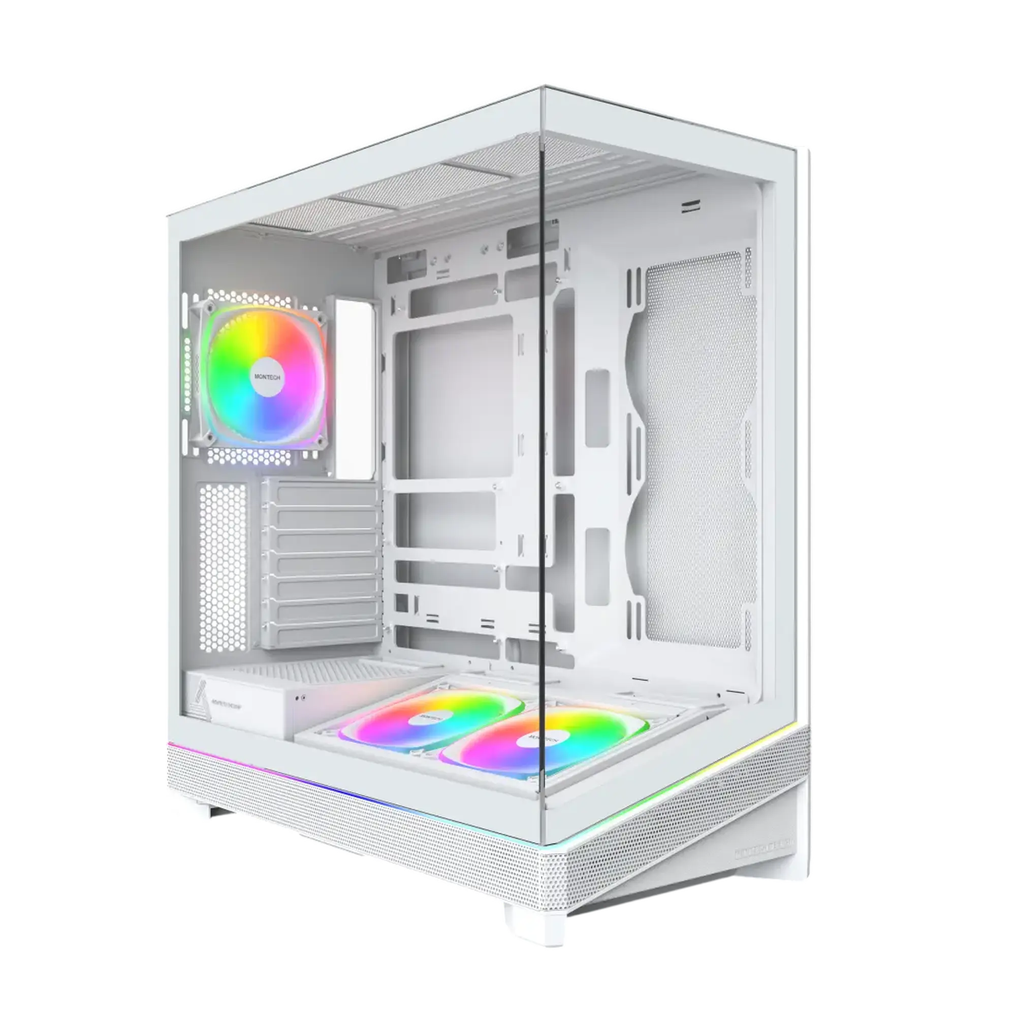 Montech Sky 3, Midi-Tower, ATX, ARGB, Vetro Temperato - Bianco