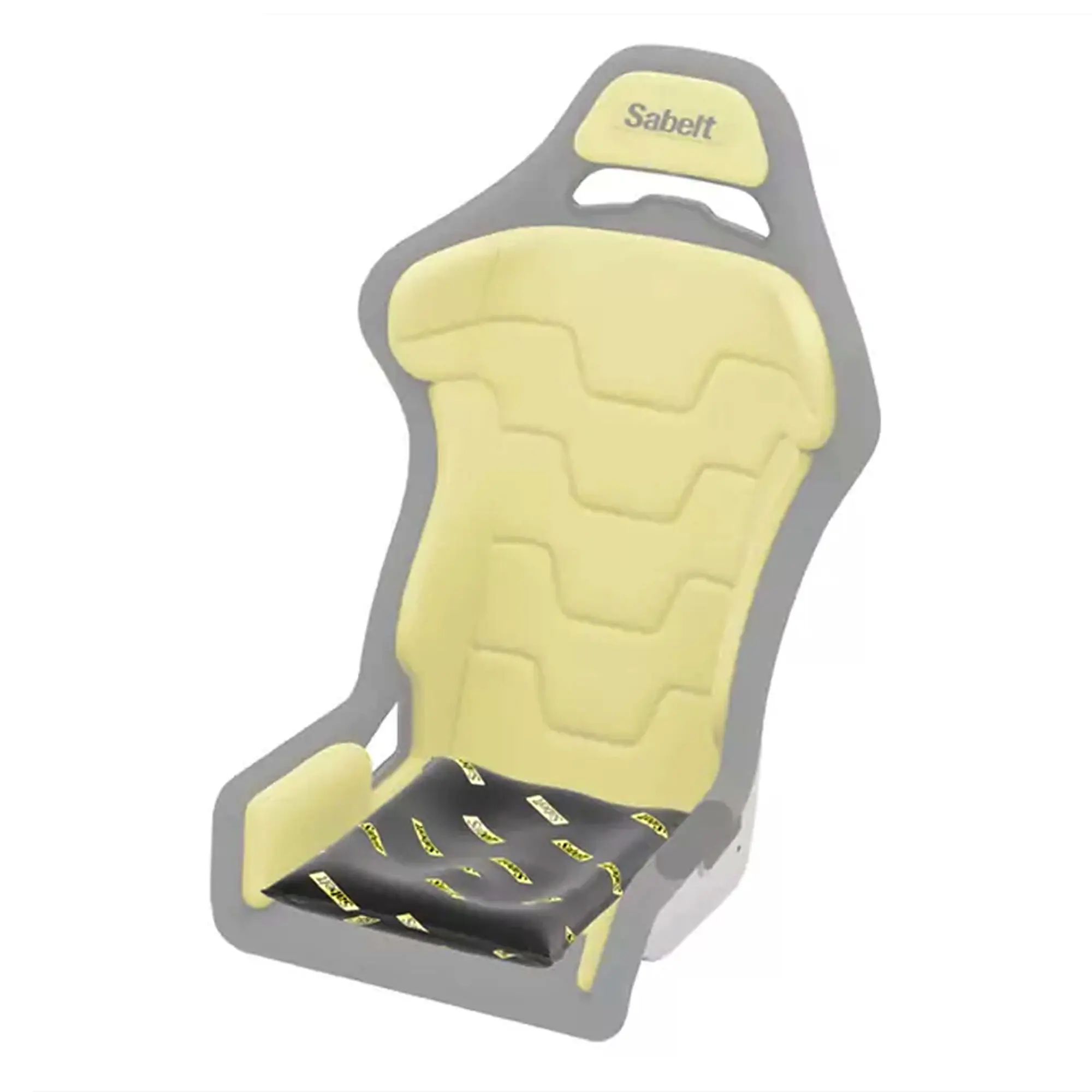 Sabelt Sim Foam Pro Kit Seat - Cuscino Modellabile per Sedile Sim Racing in Memory Foam 40x50 cm - Nero