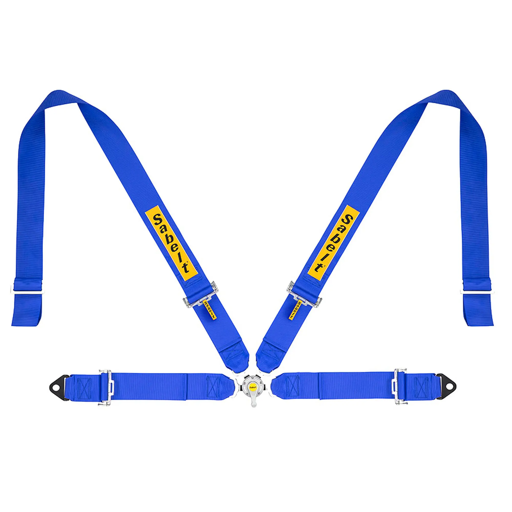 Sabelt Sim Seatbelts - Cinture 4 Punti per Sim Racing, Regolabili, Compatibili Serie P/S/X - Royal Blue
