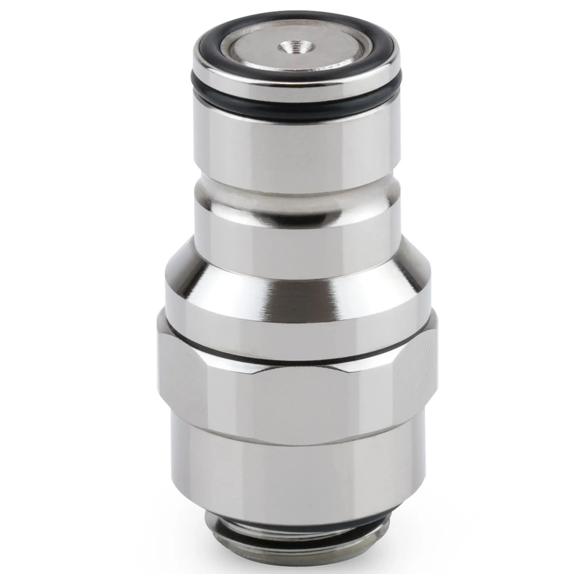 Thermal Grizzly DeltaMate Quick Disconnect Male M - Connettore Rapido G1/4" Nickel Lucido