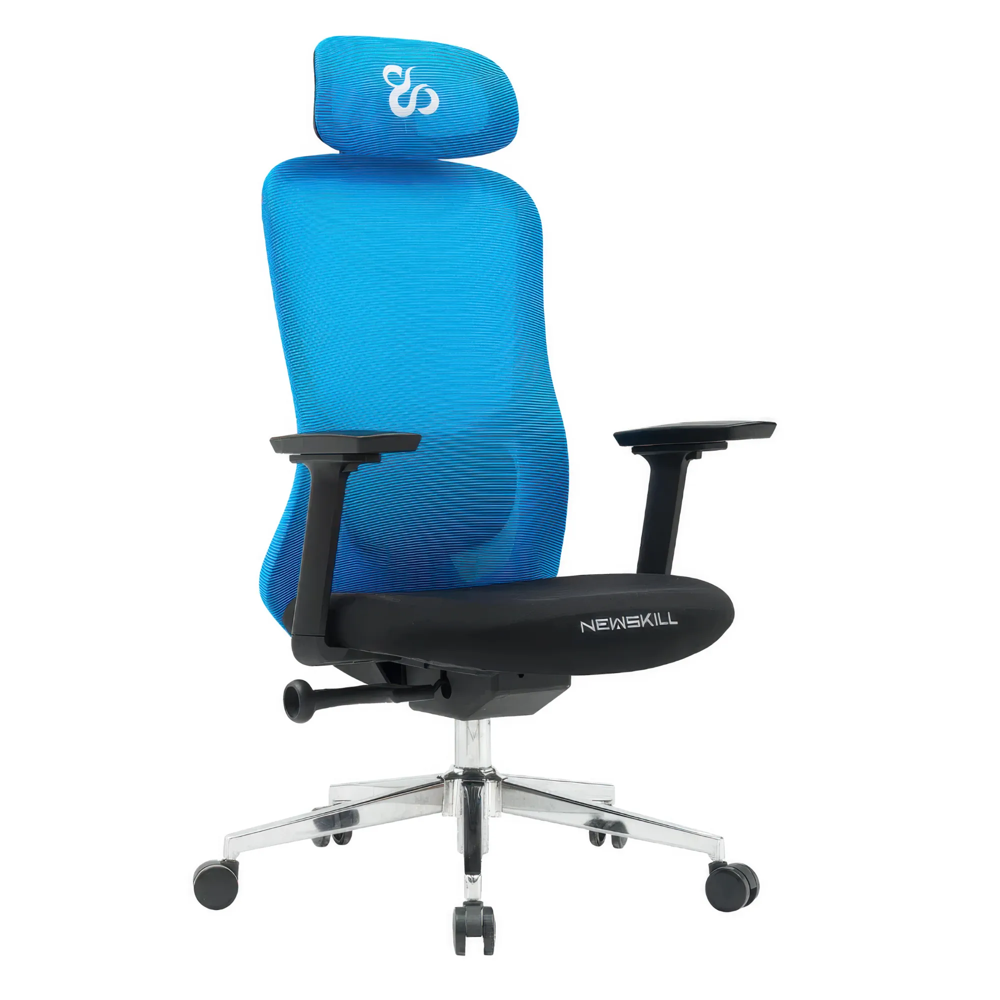 Newskill NUE - Sedia Gaming Ergonomica Premium con Braccioli 3D e Schienale Reclinabile - Azzurro