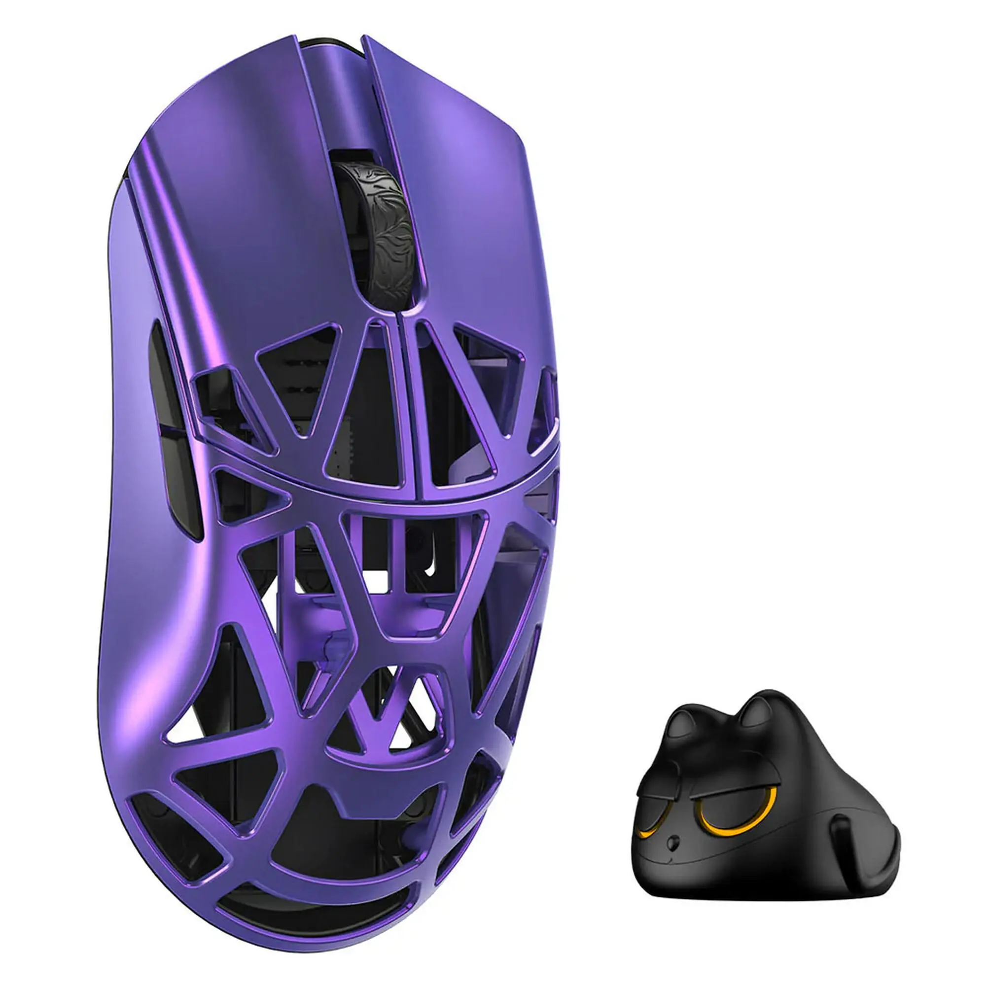 WLMouse Beast X Mini Pro - Mouse Gaming Wireless Ultraleggero 34g con Sensore Pixart PAW3950HS 30.000 DPI, Switch Omron Optical e 8000 Hz - Lila