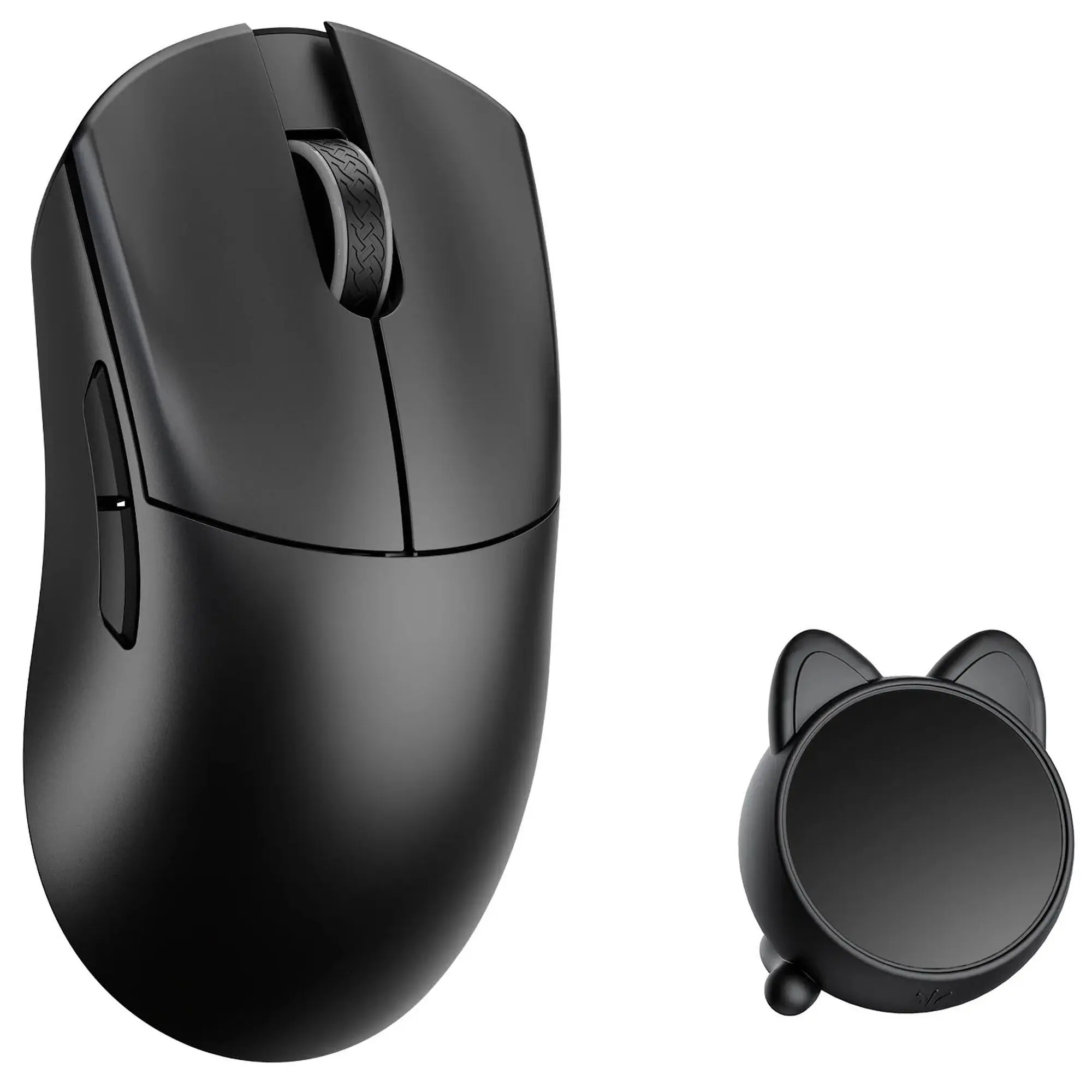 WLMouse HUAN - Mouse Gaming Wireless Ultraleggero 48g con Sensore Pixart PAW3950HS 30.000 DPI, Switch Omron Optical e 8000 Hz - Nero