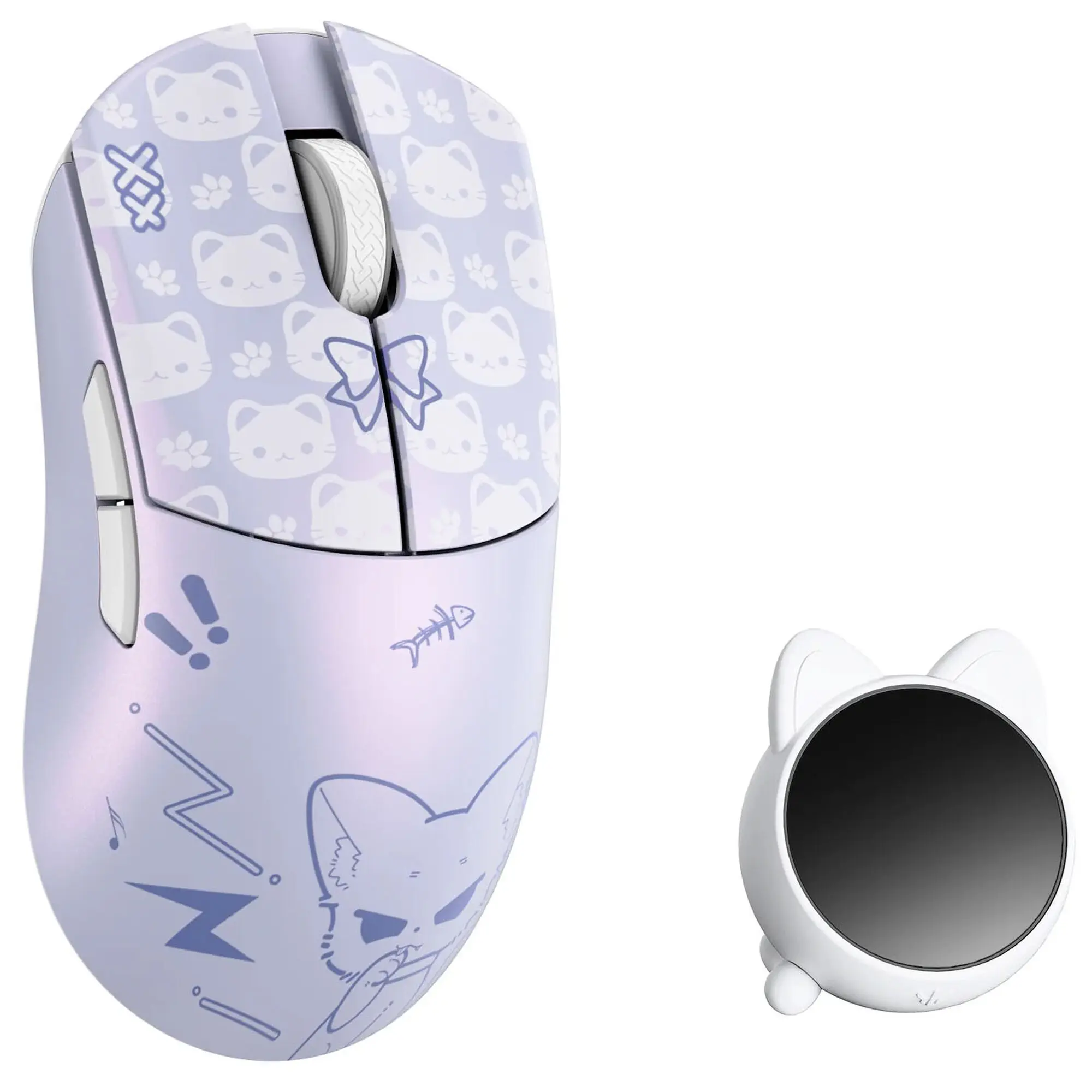 WLMouse Huan - Mouse Gaming Wireless Ultraleggero con Sensore Pixart PAW3950 30.000 DPI, Switch Omron Optical e Polling Rate 8000 Hz - Nekko