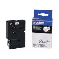 Brother TC-601 nastro per etichettatrice Nero su giallo