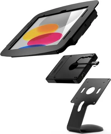 Compulocks iPad 10th-11th (A16) Gen Space Enclosure Core Counter Stand or Wall Mount Plus Hub Black - Aufstellung - fÃ¼r Tablett - fÃ¼r Apple 10.9-inch iPad (10. Generation) (111B209IPDSBH01)