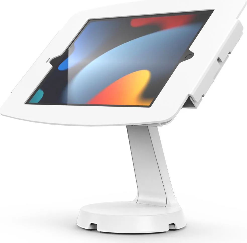 Compulocks iPad 10,2" Space Enclosure Mast Counter Stand - Befestigungskit (GehÃ¤use, Aufstellung) - fÃ¼r Tablett - verriegelbar - Stahl, Aluminium - weiÃ - BildschirmgrÃ¶Ãe: 25,9 cm (10,2") - Theke - fÃ¼r Apple 10,2-inch iPad (7. Generation, 8. Generation, 9. Generation) (333W102IPDSW)