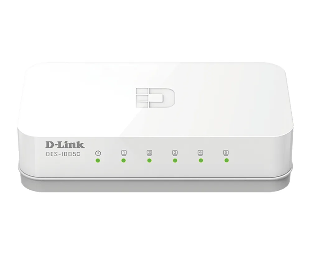 D-Link ES-1005C/E Non gestito Fast Ethernet (10/100) Desktop Bianco