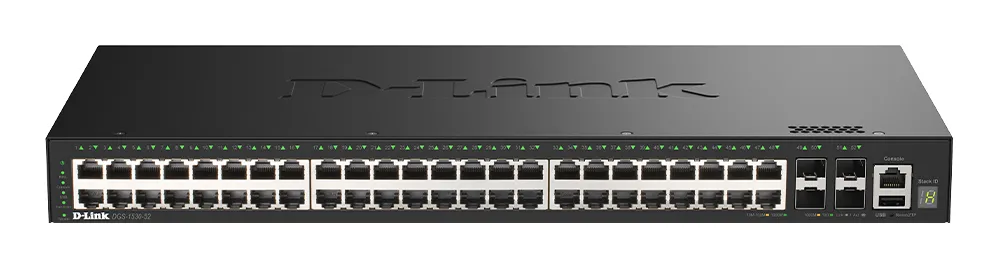 D-Link DGS-1530-52/E switch di rete Gestito L2 Gigabit Ethernet (10/100/1000) Nero