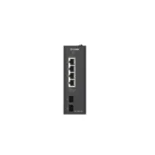 D-Link DIS-100G-06P switch di rete Non gestito L2 Gigabit Ethernet (10/100/1000) Supporto Power over Ethernet (PoE) DIN rail Nero