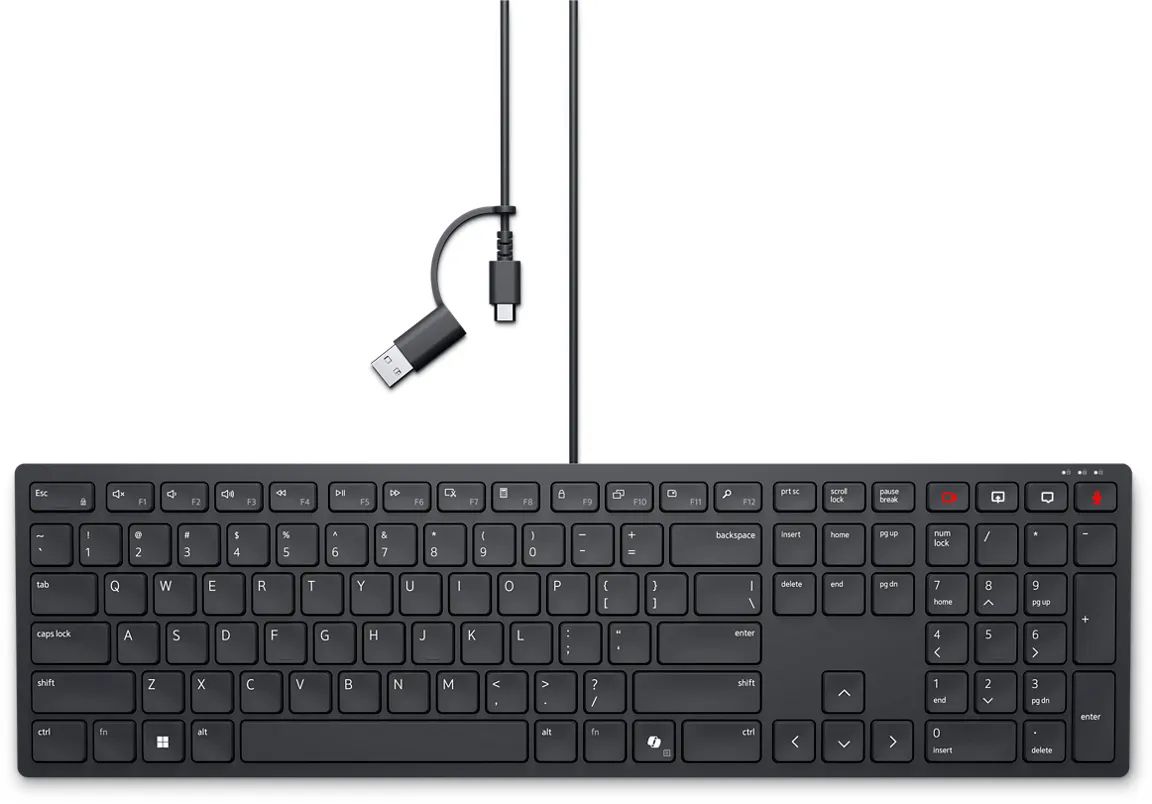 DELL Tastiera cablata per la collaborazione Pro - KB525C - tedesco (QWERTZ)