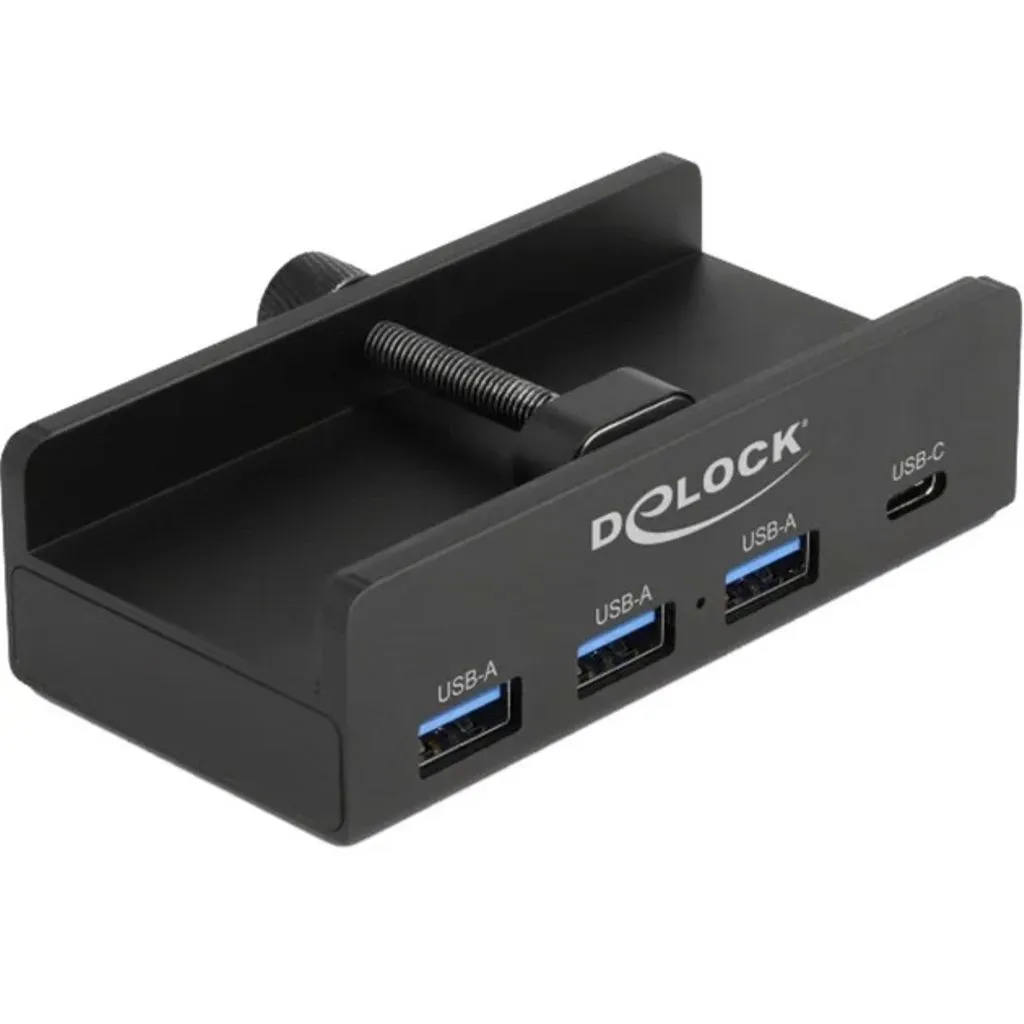 Delock Hub - 5 Gbps, 4 port, with locking screw