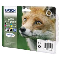EPSON Tinte T1285 DURABrite Ultra multipack 4Farben M 16,4 ml fuer Stylus S22 SX125 BX305F SX420W (C13T12854010)