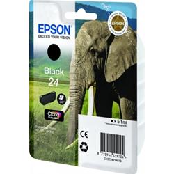 EPSON Tinte Singlepack Black 24 Claria Photo HD (C13T24214010)