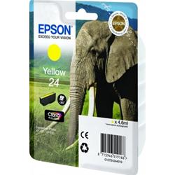 Epson 24 - 4,6 ml - Gelb - original - Blisterverpackung - Tintenpatrone - fÃ¼r Expression Photo XP-55, 750, 760, 850, 860, 950, 960, Expression Premium XP-750, 850 (C13T24244010)