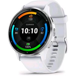 Garmin Venu 3 3.56 cm (1.4 ) AMOLED 45 mm Digital 454 x 454 pixels Touchscreen Silver White Wi-Fi GPS (satellite)