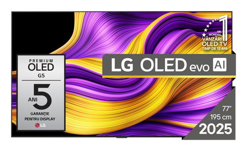 LG OLED evo AI OLED77G51LW TV 195.6 cm (77 ) 4K Ultra HD Smart TV Wi-Fi Black